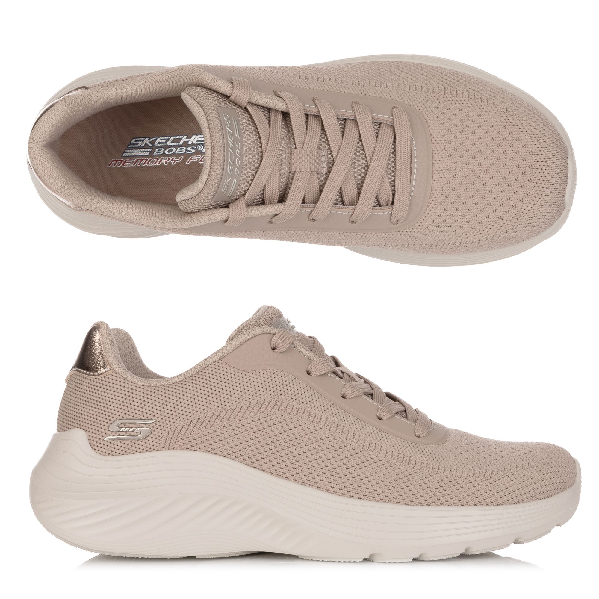 SKECHERS Damen-Sneaker Bobs Squad Waves Current Mesh