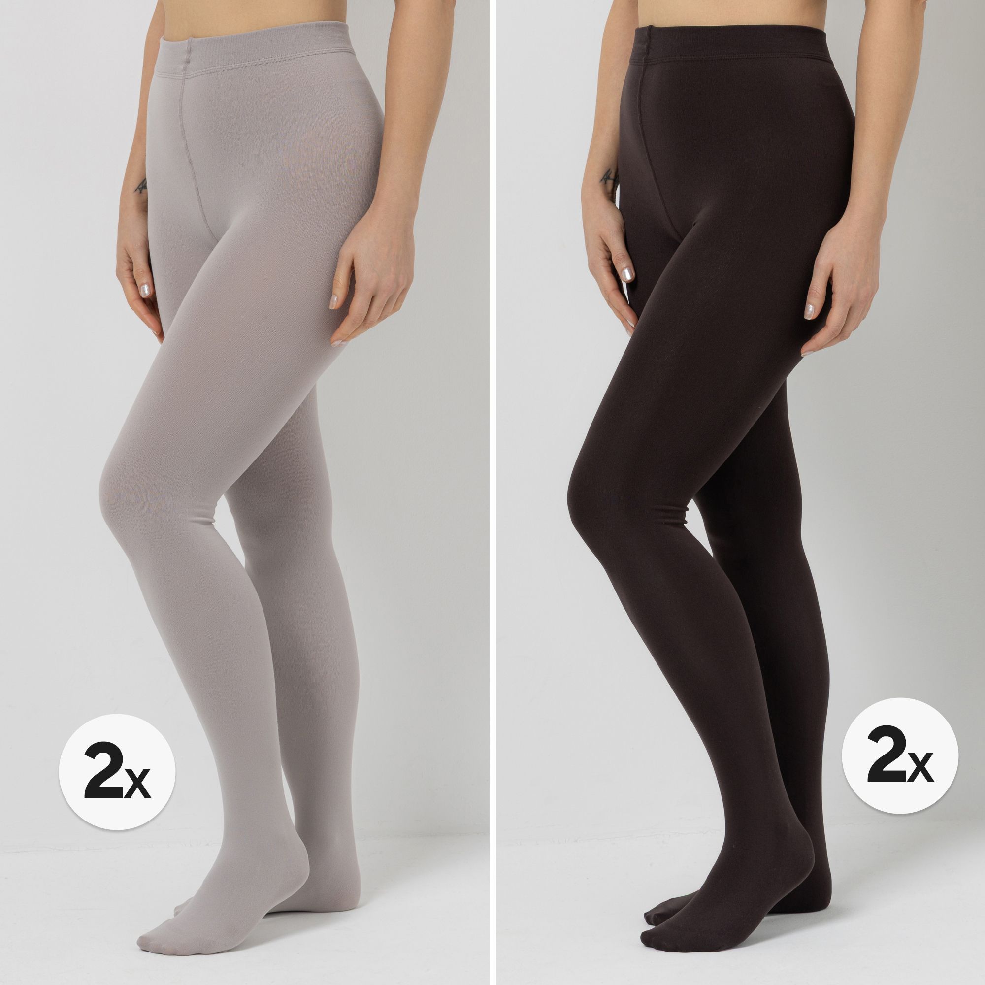 MUK LUKs Strumpfhosen Fleece gefüttert 4er Pack