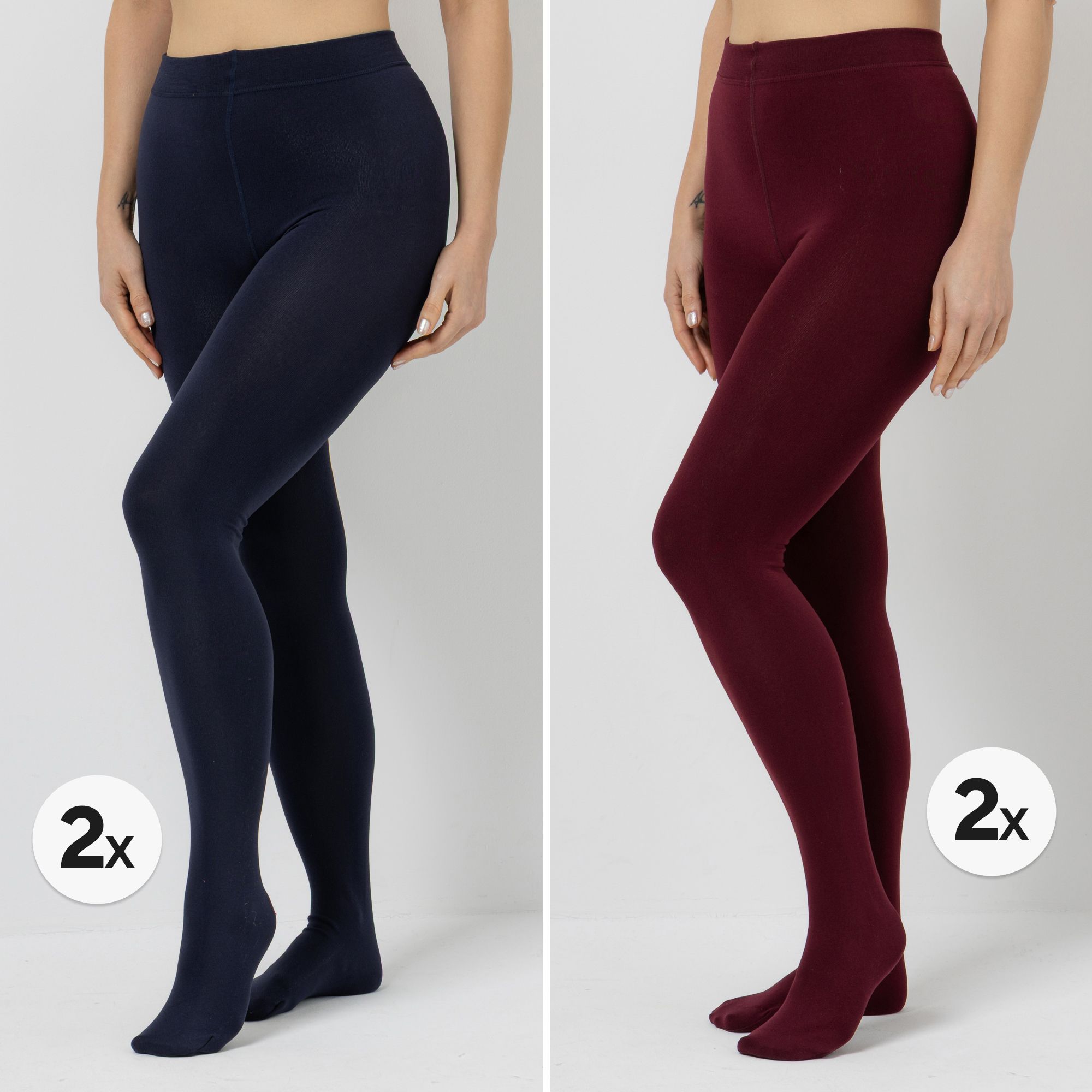 MUK LUKs Strumpfhosen Fleece gefüttert 4er Pack