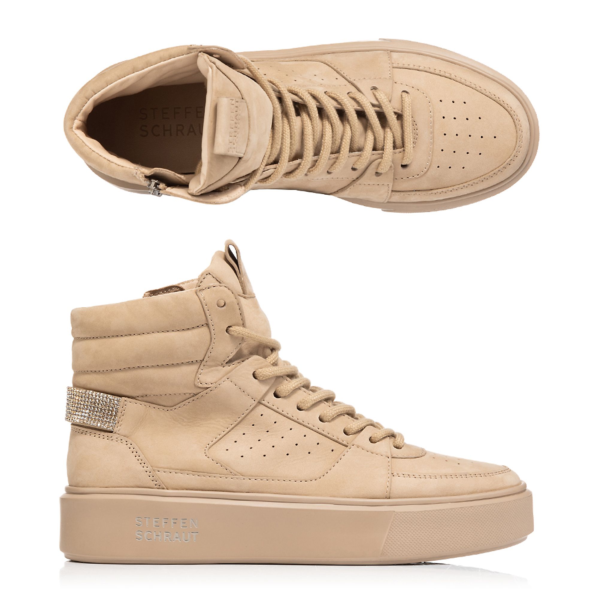 STEFFEN SCHRAUT by Kennel & Schmenger Damen-Hightop Sneaker echt Leder Reißverschluss innen