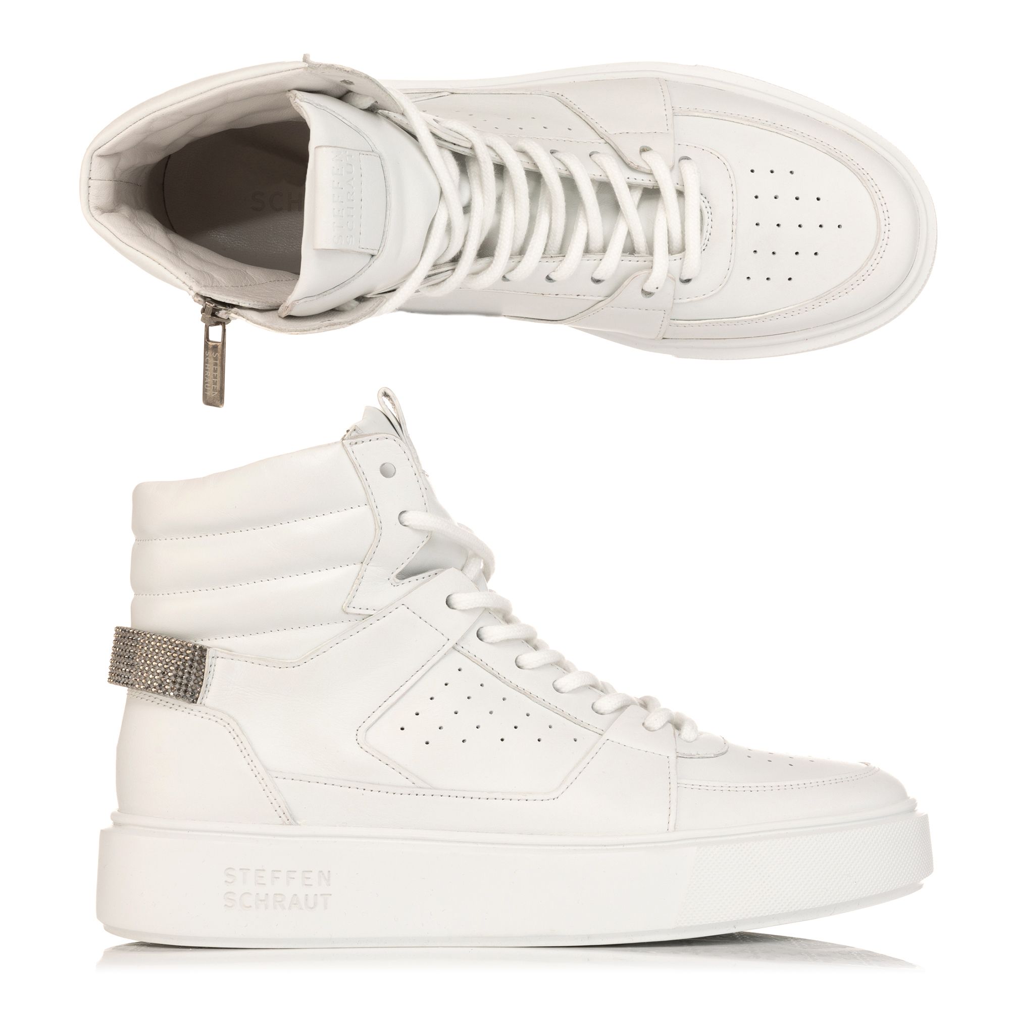 STEFFEN SCHRAUT by Kennel & Schmenger Damen-Hightop Sneaker echt Leder Reißverschluss innen