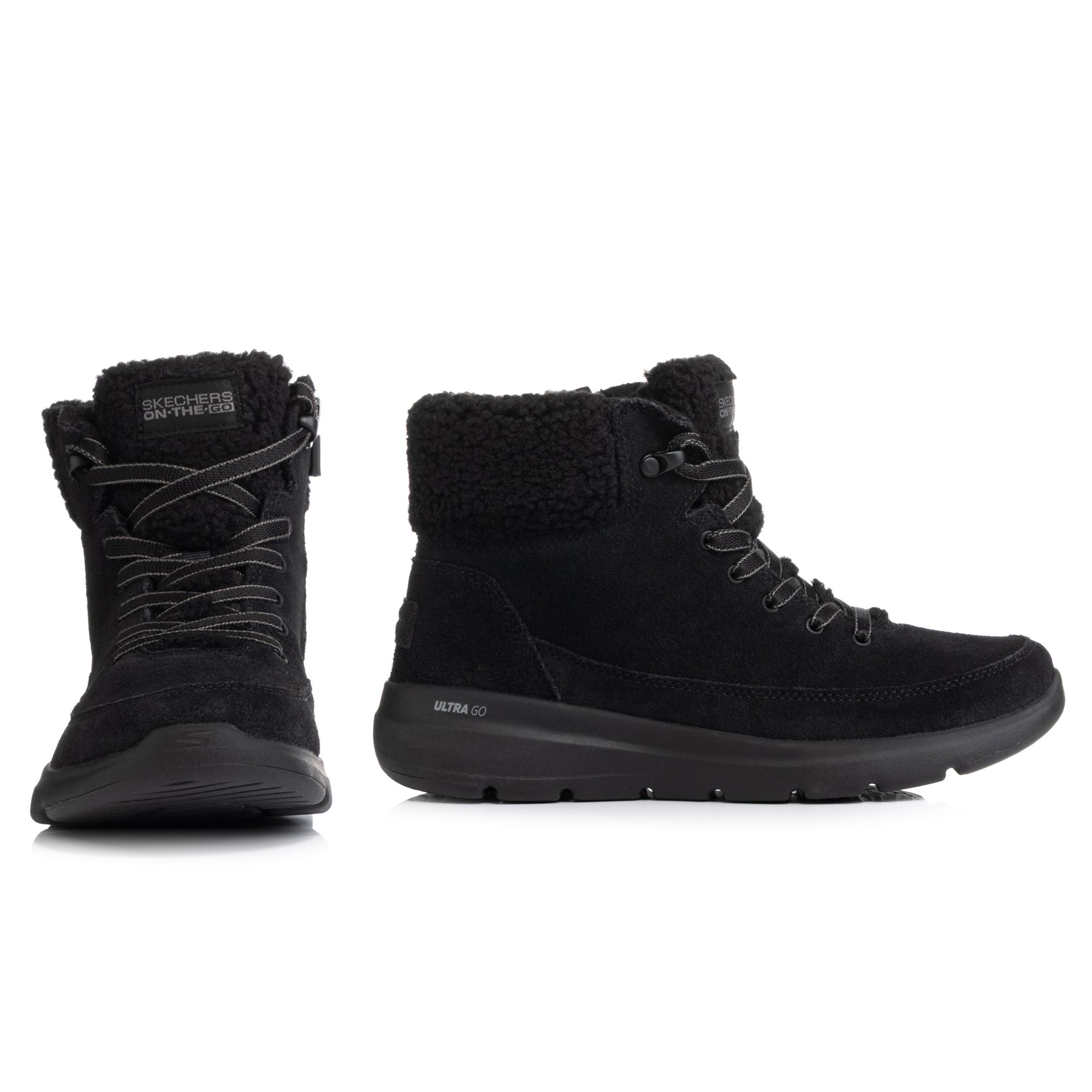 SKECHERS Damen-Stiefelette Glacial Ultra Materialmix Ultra Go® Dämpfung
