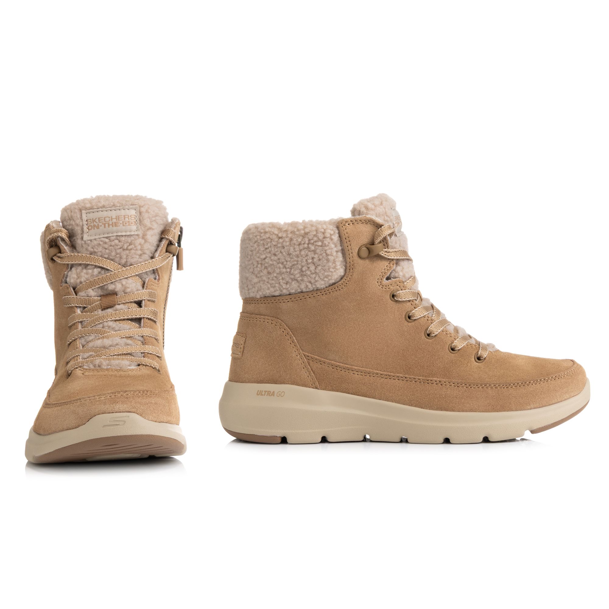 SKECHERS Damen-Stiefelette Glacial Ultra Materialmix Ultra Go® Dämpfung
