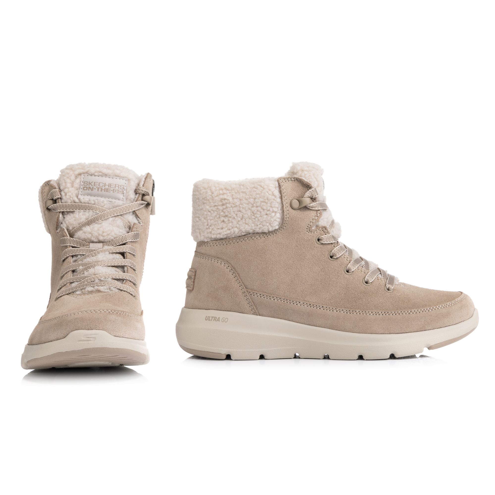 SKECHERS Damen-Stiefelette Glacial Ultra Materialmix Ultra Go® Dämpfung