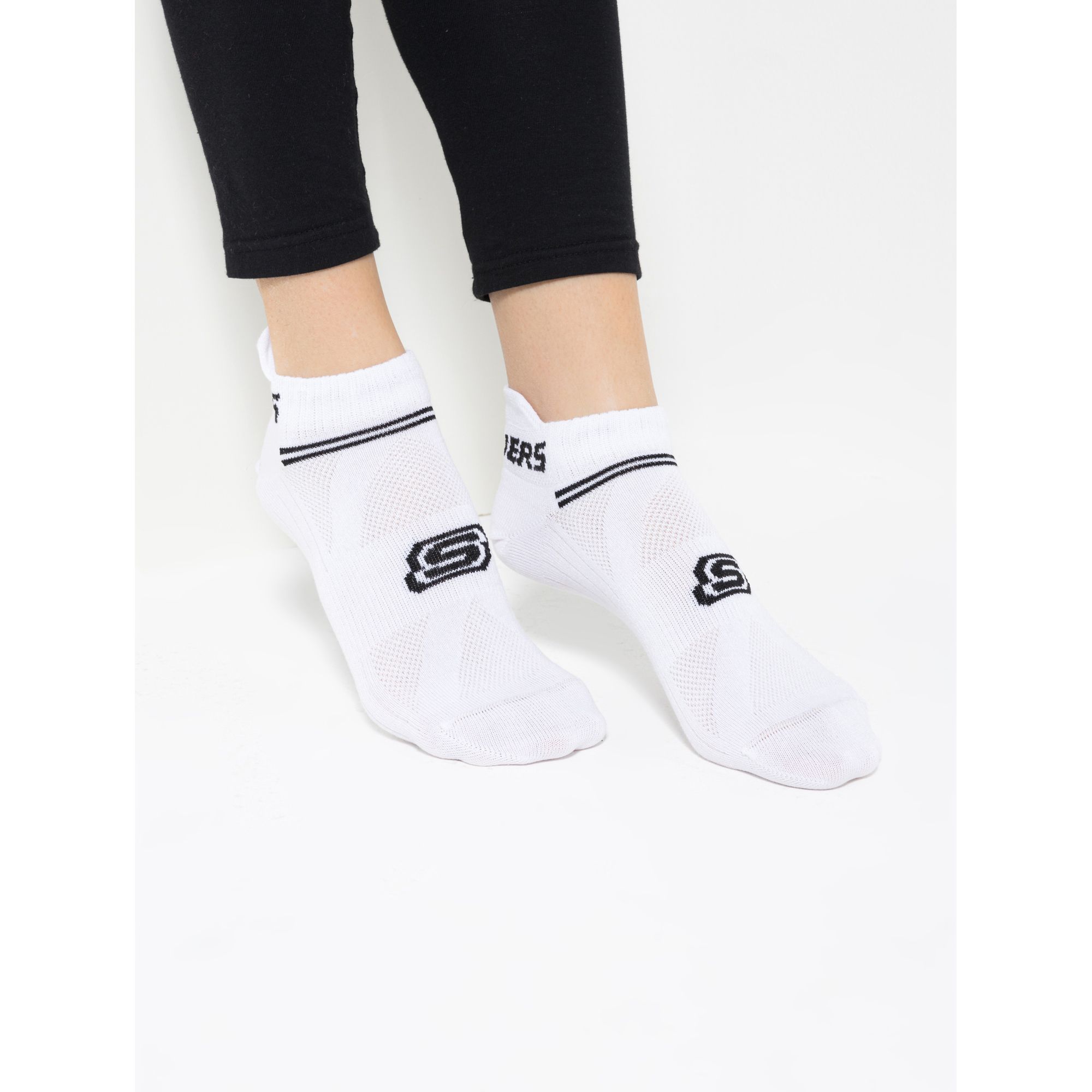 SKECHERS Unisex Sneaker- Socken Anti-Slip 4 Paar | Lange Socken