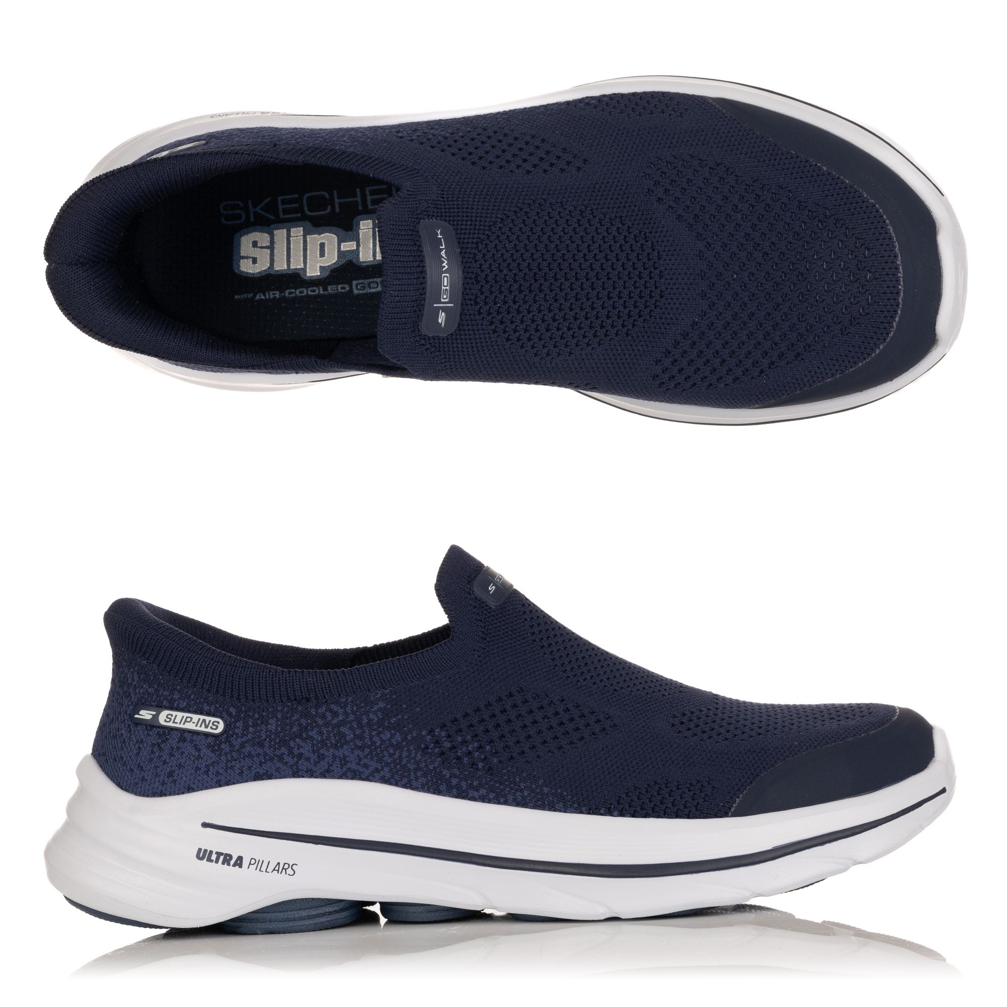 SKECHERS Damen-Slipper Go Walk 8 Strick Hands Free Slip-Ins®