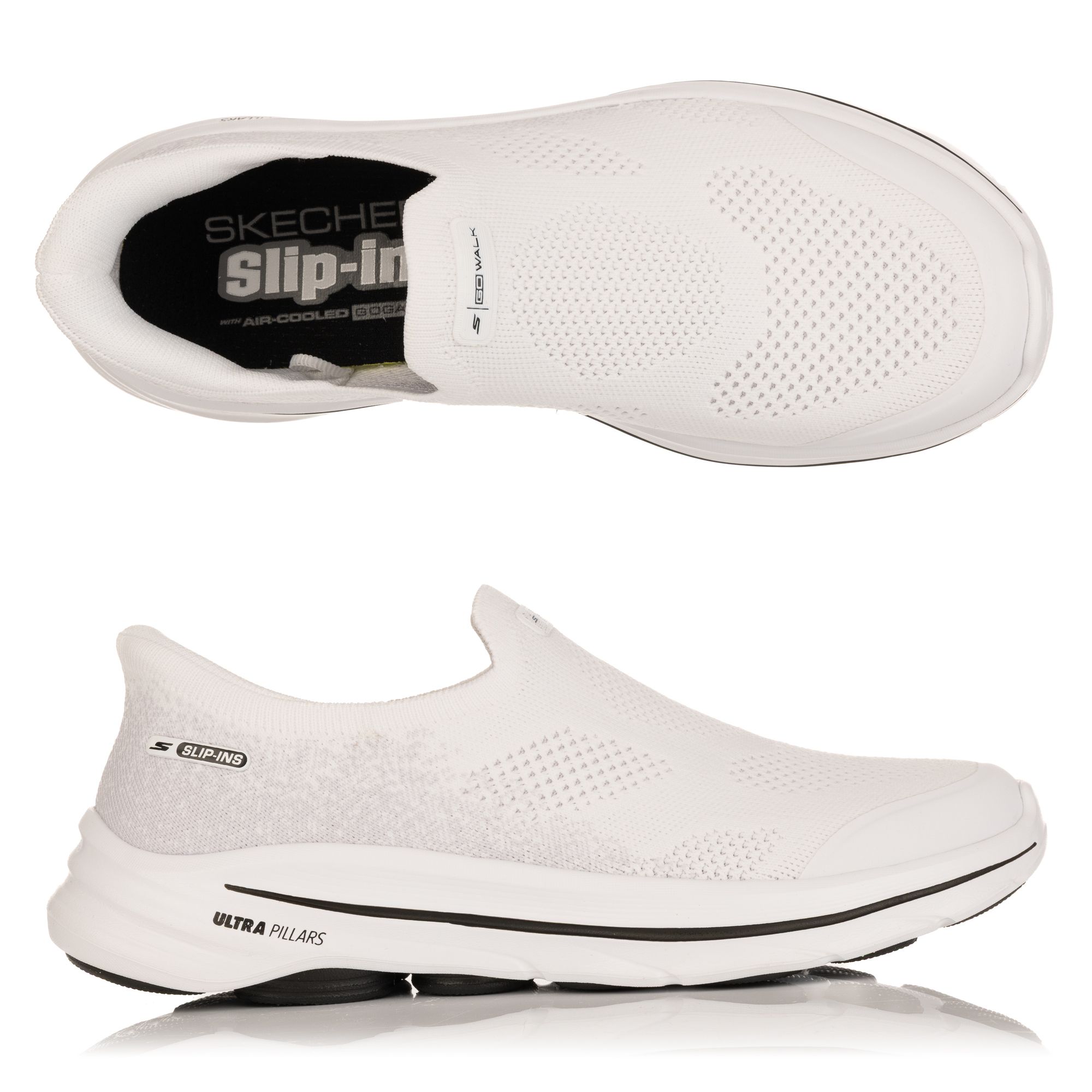 SKECHERS Damen-Slipper Go Walk 8 Strick Hands Free Slip-Ins®