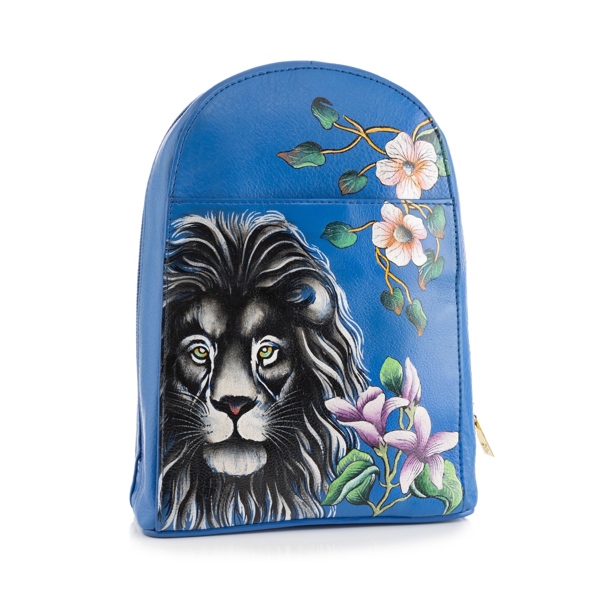 ANUSCHKA® Umhängetasche echt Leder div. Fächer handbemalt