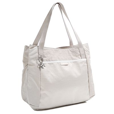 KIPLING Schultertasche Pravia CS 3 Hauptfächer Reptilprägung