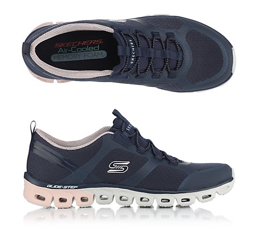 SKECHERS Damen-Sneaker Glide Step Dashing Materialmix Memory Foam