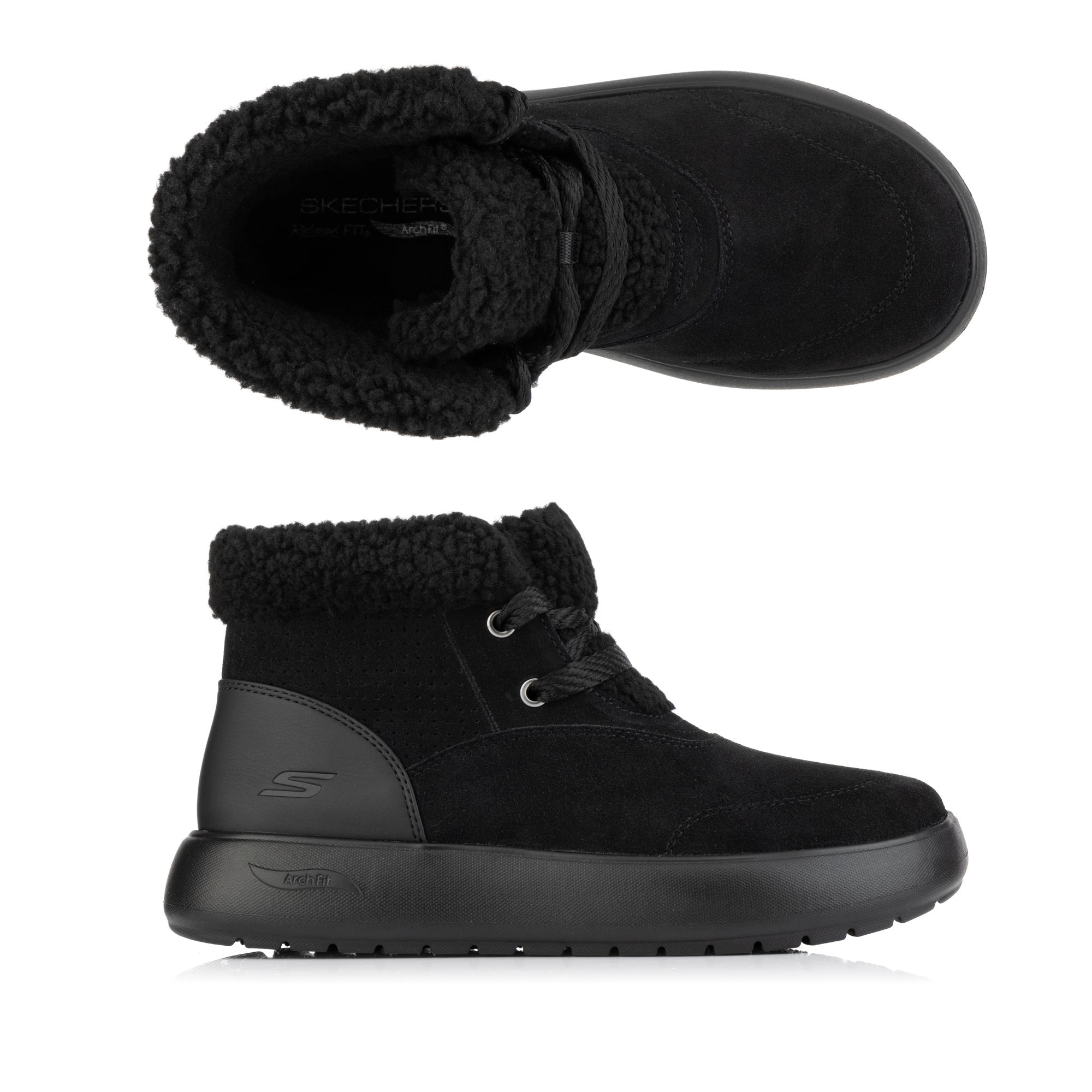 SKECHERS Damen-Stiefelette Arch Fit Horizon gefüttert Wildleder