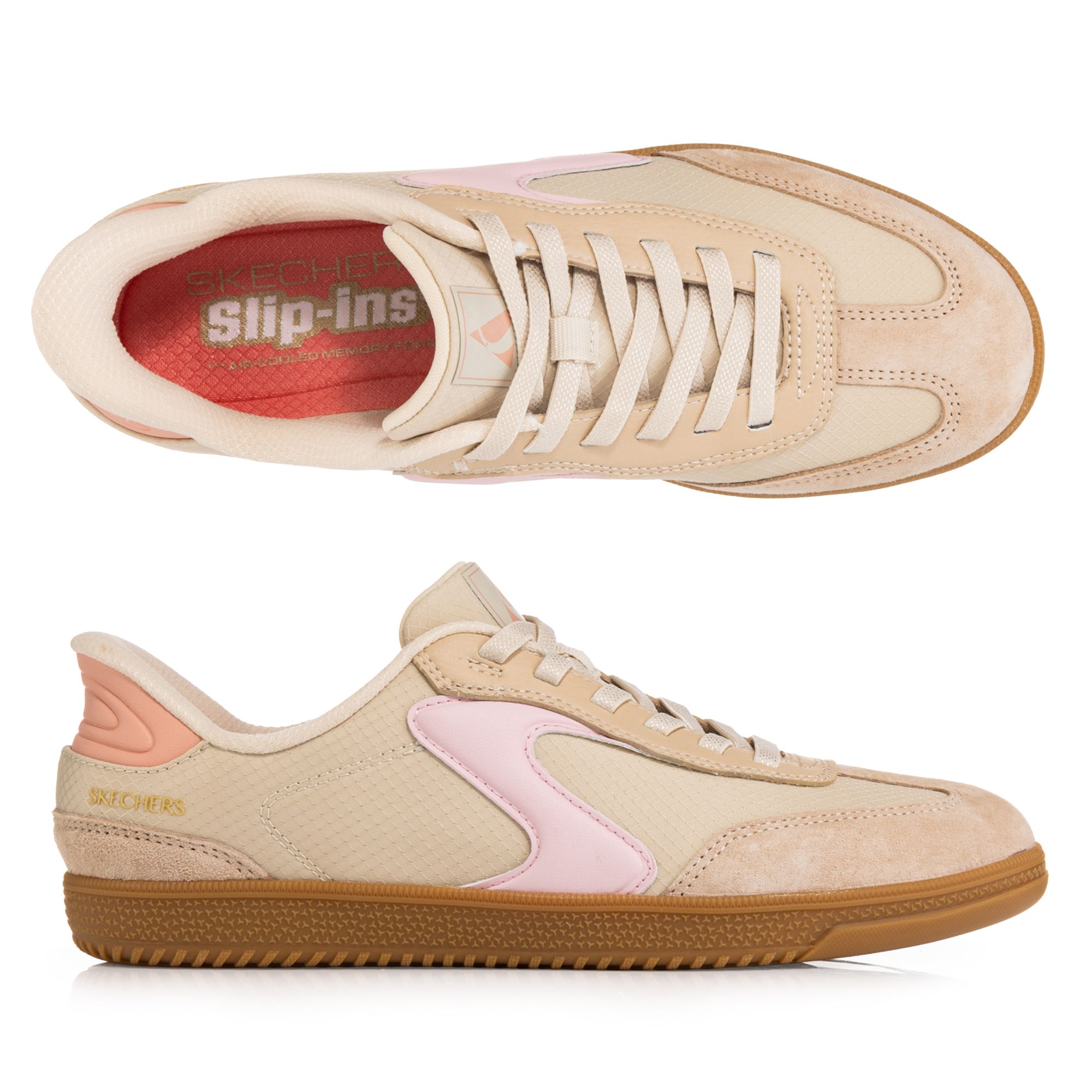 SKECHERS Damen-Sneaker Hot Shot Materialmix Hands Free Slip-ins®