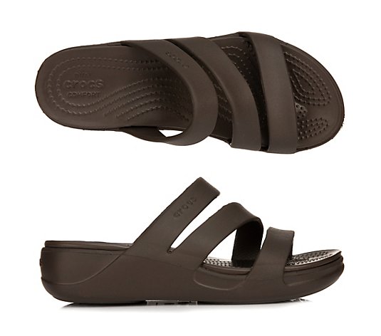 CROCS™ Damen-Sandale Monterey Strappy Dual Crocs Comfort™ Keilabsatz