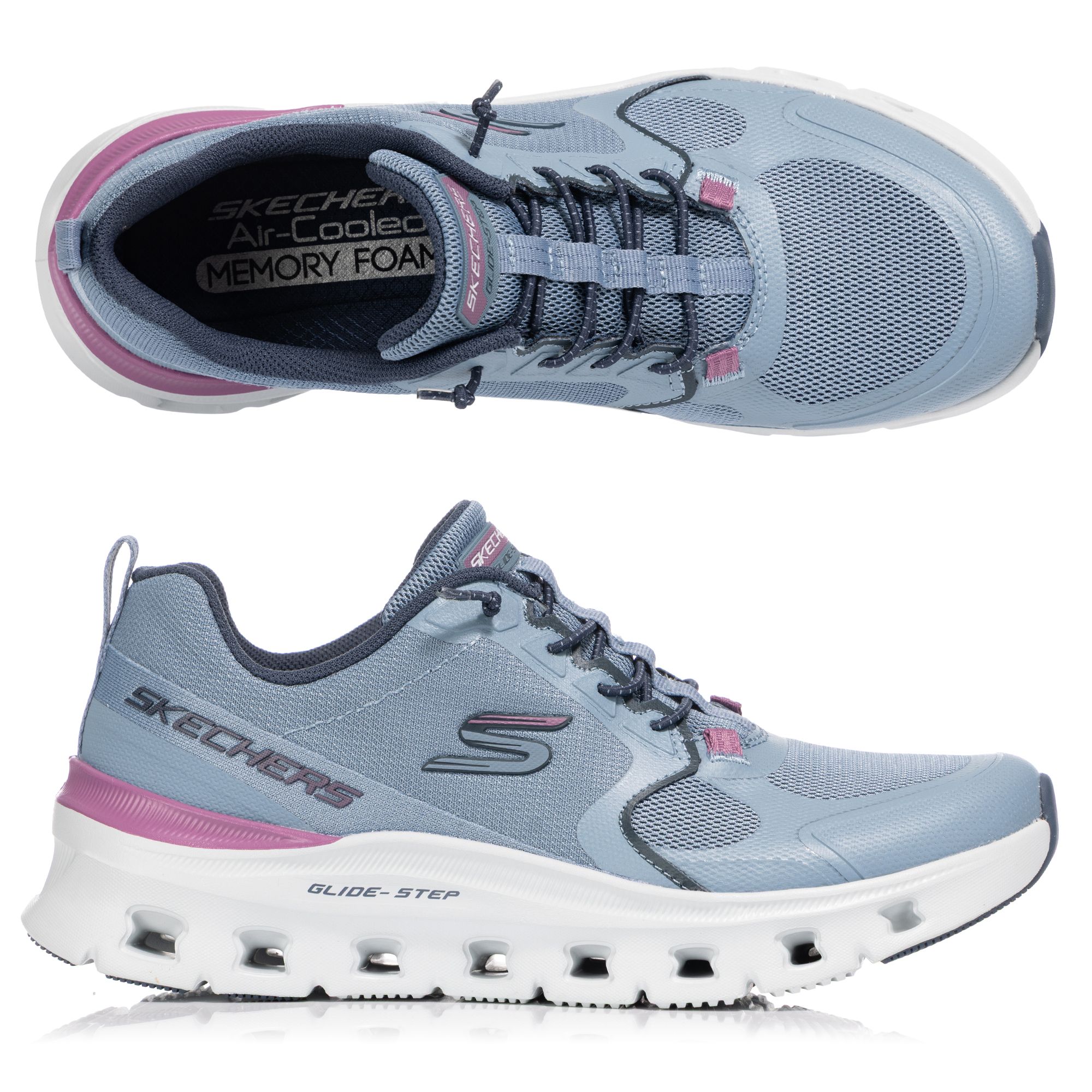 SKECHERS Damen-Sneaker Glide Step Pro Materialmix Memory Foam