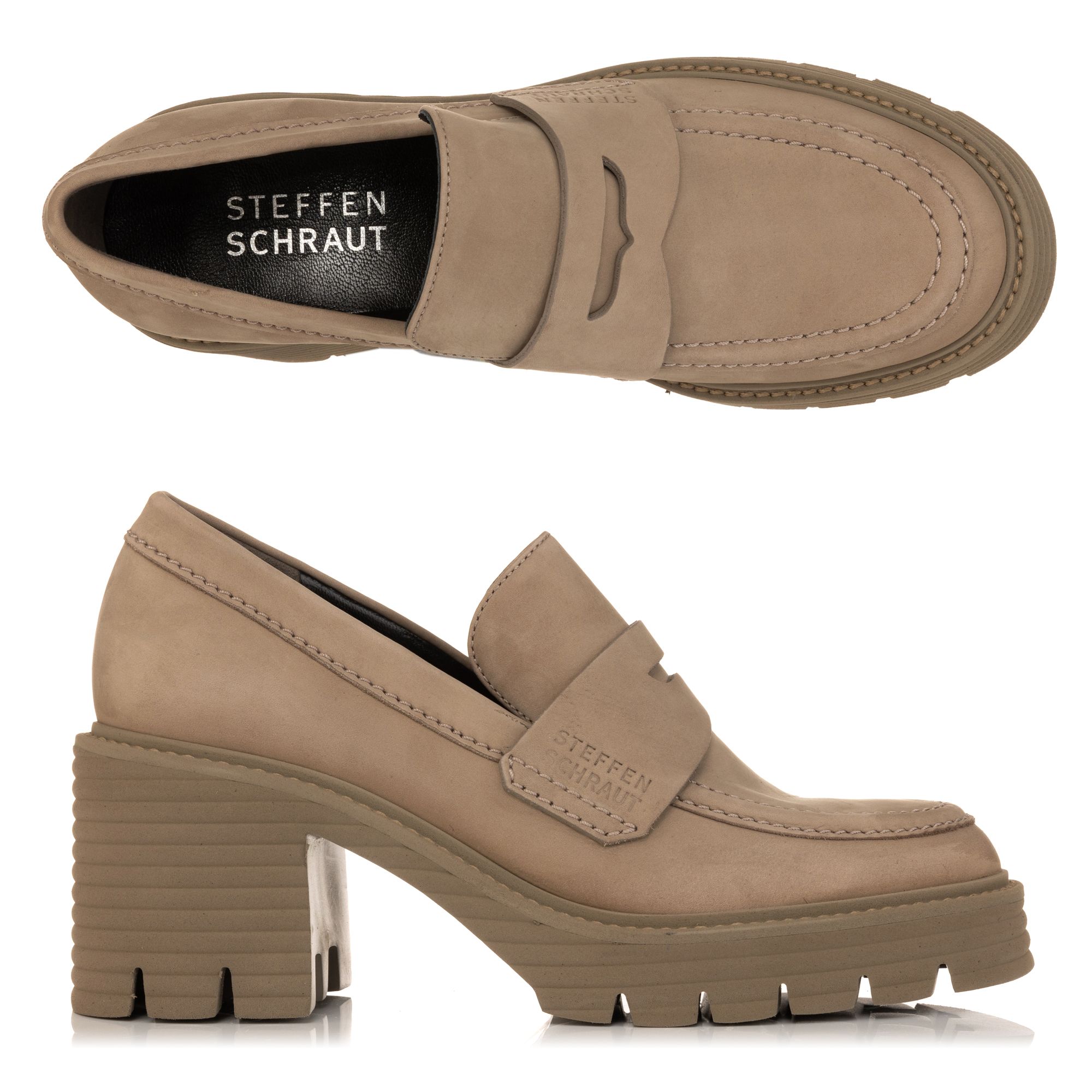 STEFFEN SCHRAUT by Kennel & Schmenger Damen-Loafer Absatz ca. 7cm Made in Germany