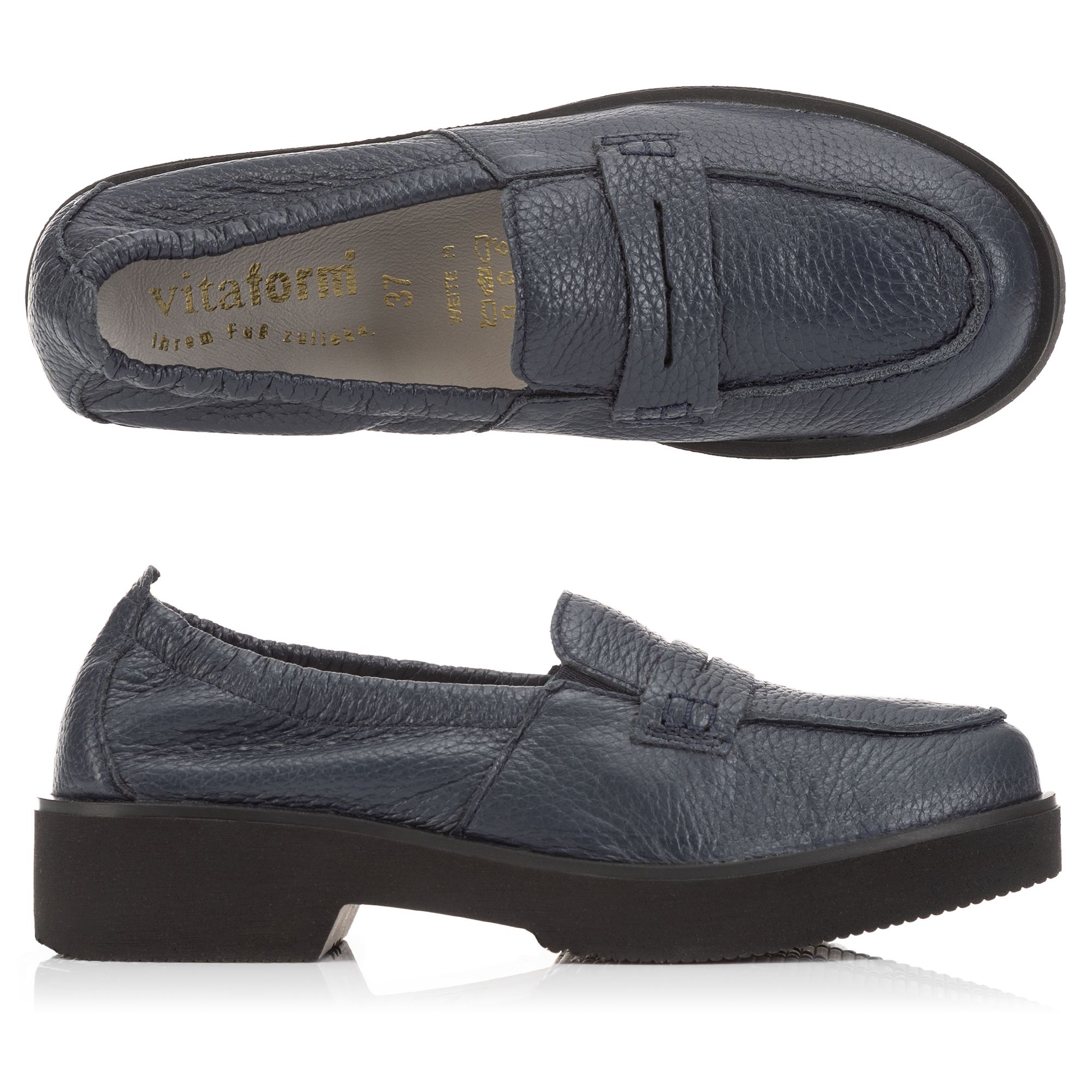 VITAFORM Damen-Slipper Hirschleder Shock Absorber Sohle Zoe