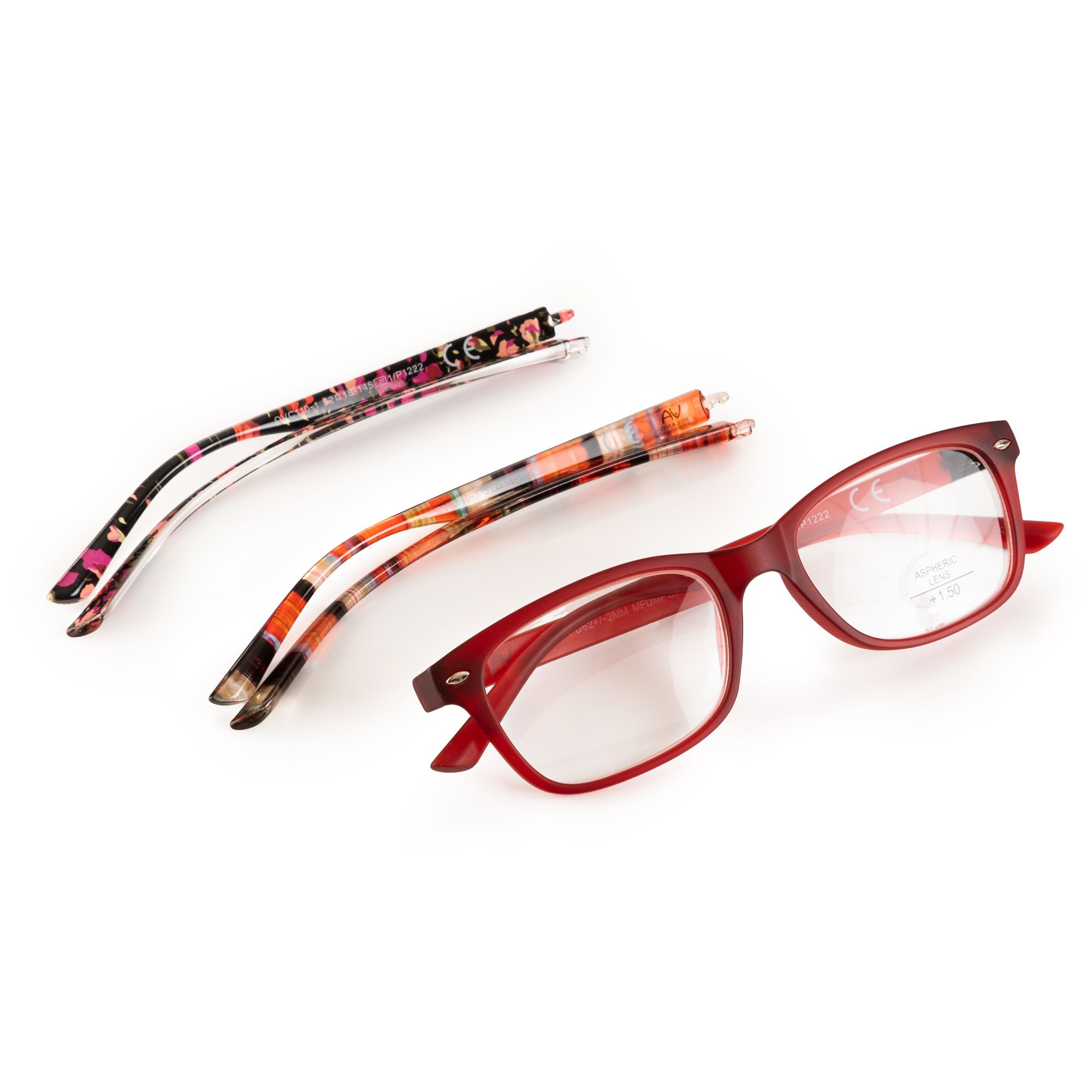 Contacta Lesebrille Damen 'Velvet' – Mit Samt-Optik, Polierten Bügeln, Inkl. Etui, +1.00 Bis +3.50