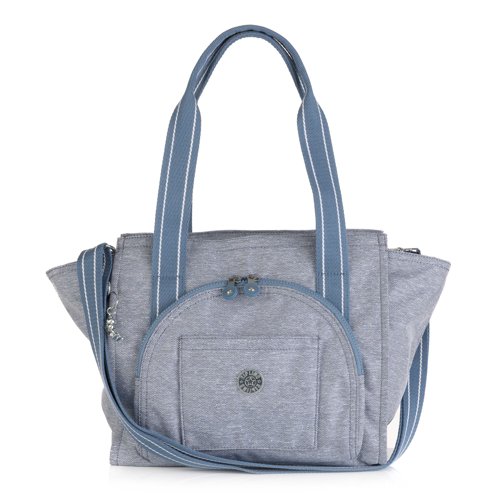 KIPLING® XL Shopper Maxton Frontfach Jeans-Optik