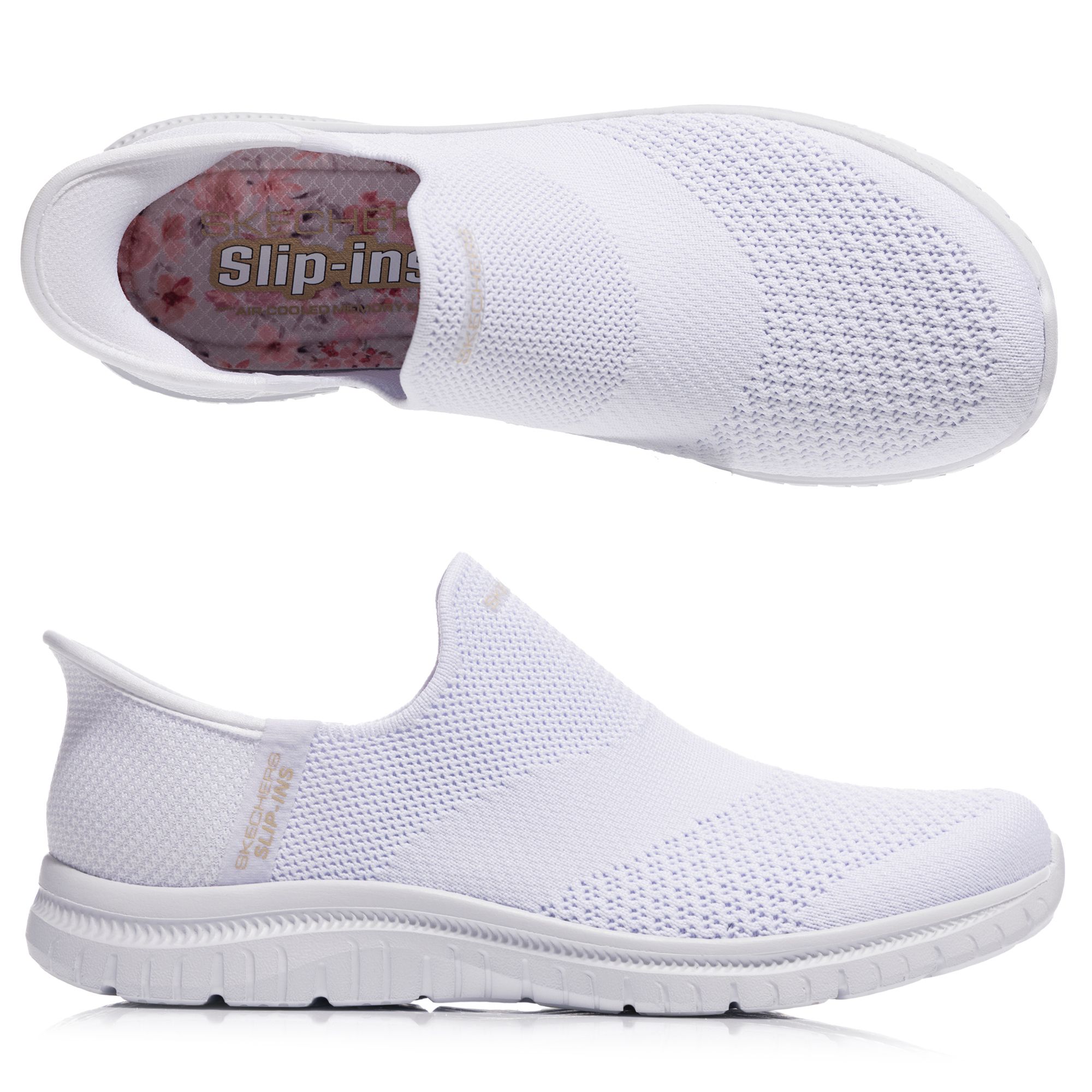 SKECHERS Damen-Slipper Virtue Sleek Stretch-Strick Hands Free Slip-ins®