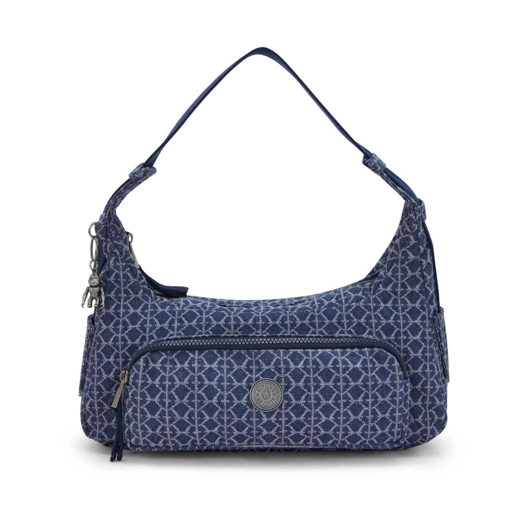 KIPLING® Schultertasche Karis S Jeans-Optik Frontfach