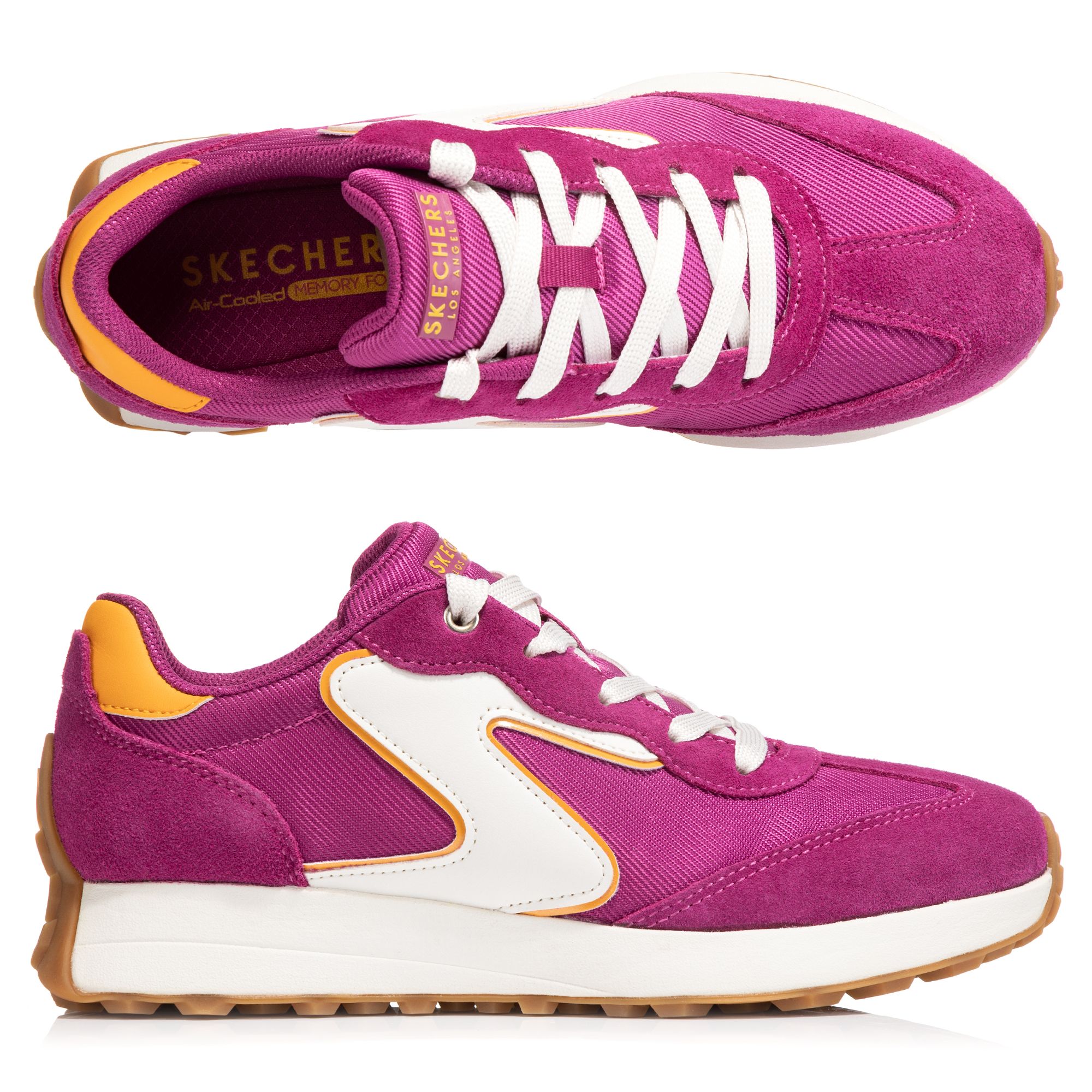 SKECHERS Damen-Sneaker Gusto Materialmix Memory Foam