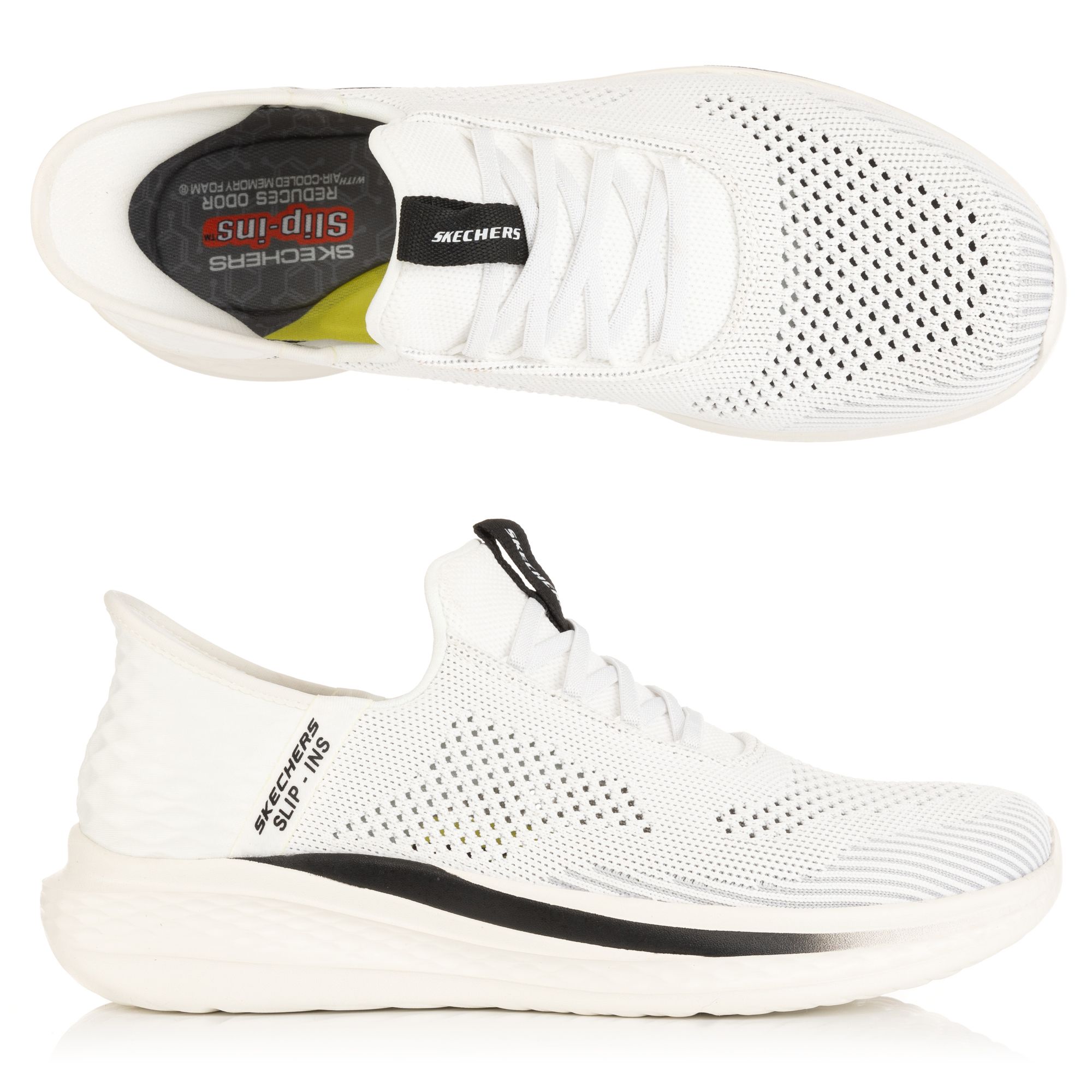 SKECHERS Herren-Slipper Slade- Quinto technisches Strick Hands Free Slip-Ins®