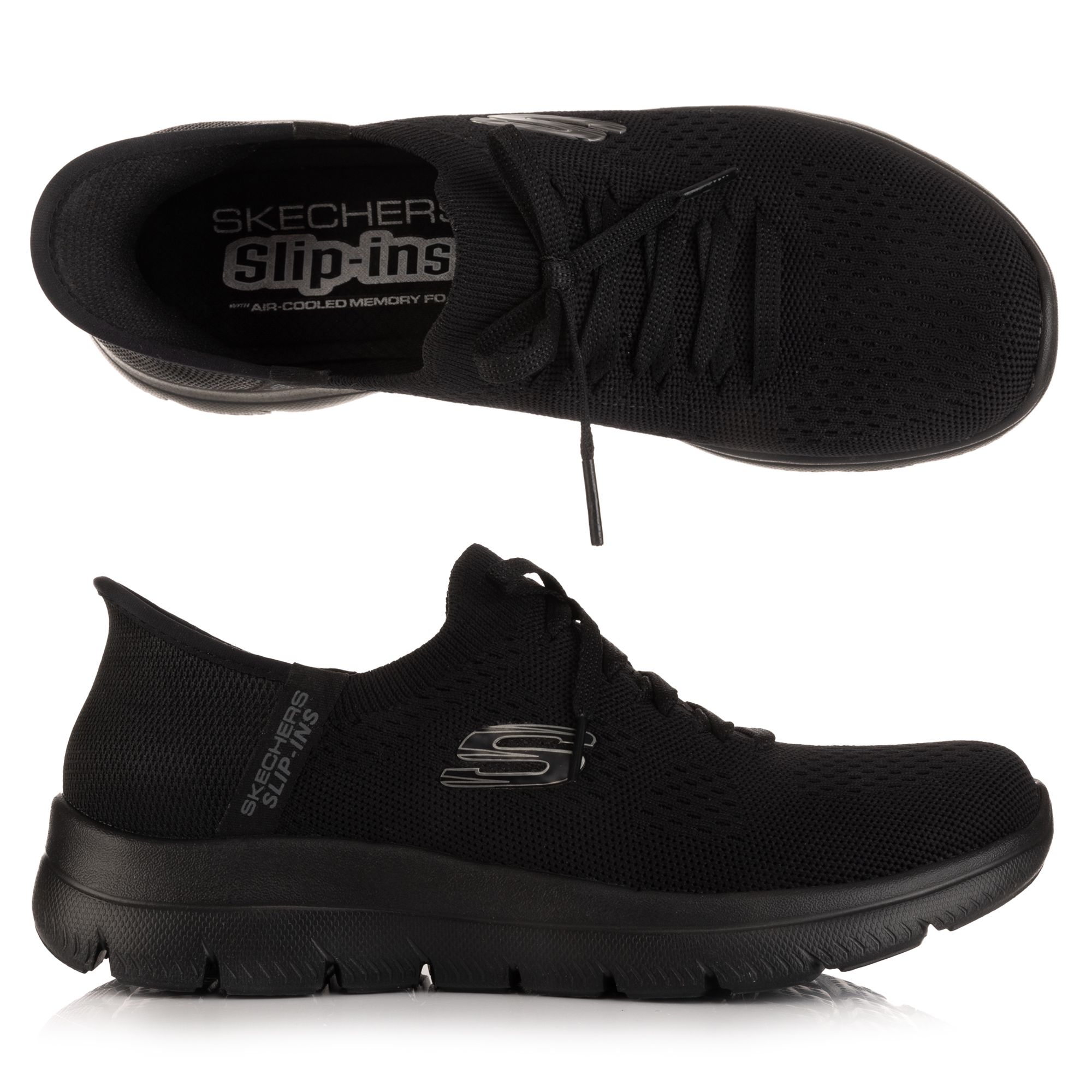 SKECHERS Damen-Slipper Summits- New Daily Stretch Strick Hands Free Slip-ins®