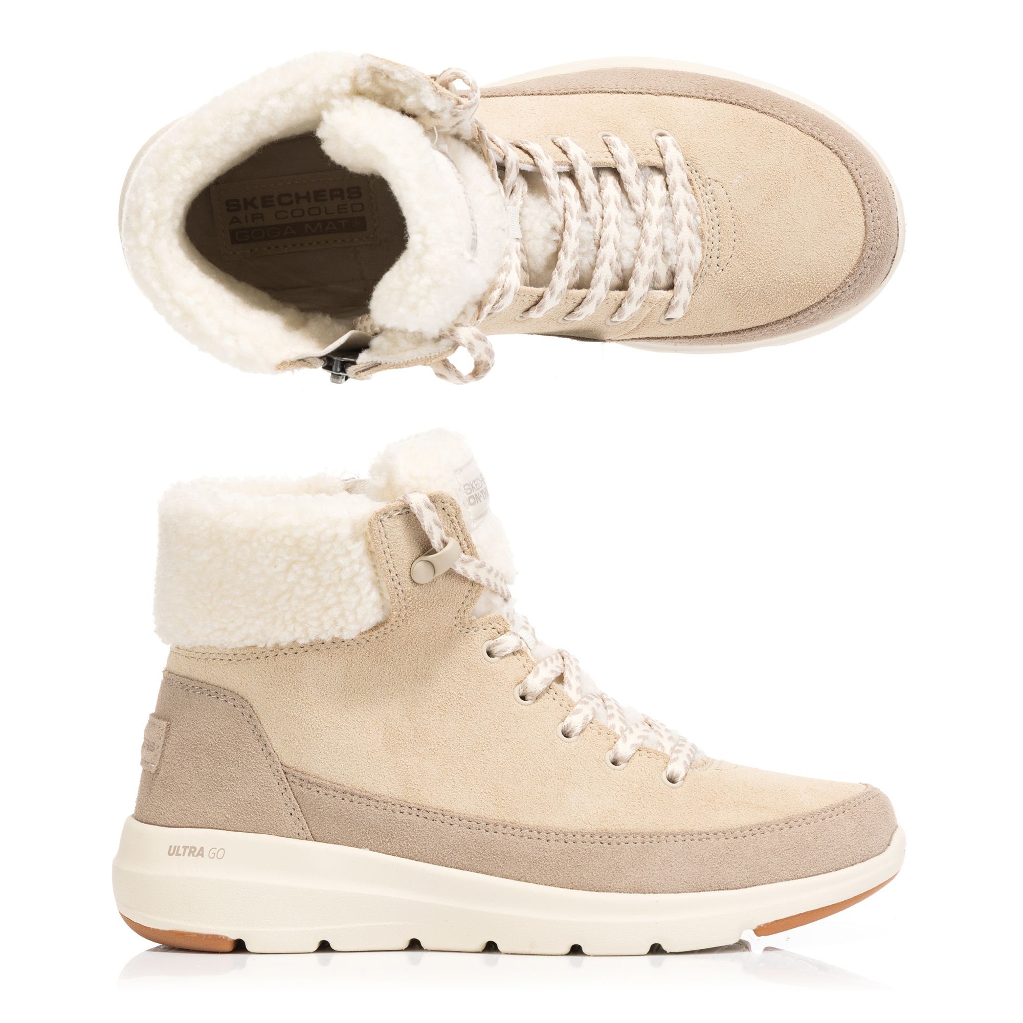 SKECHERS Damen-Stiefel Glacial Ultra seitl. Reißverschluss gefüttert