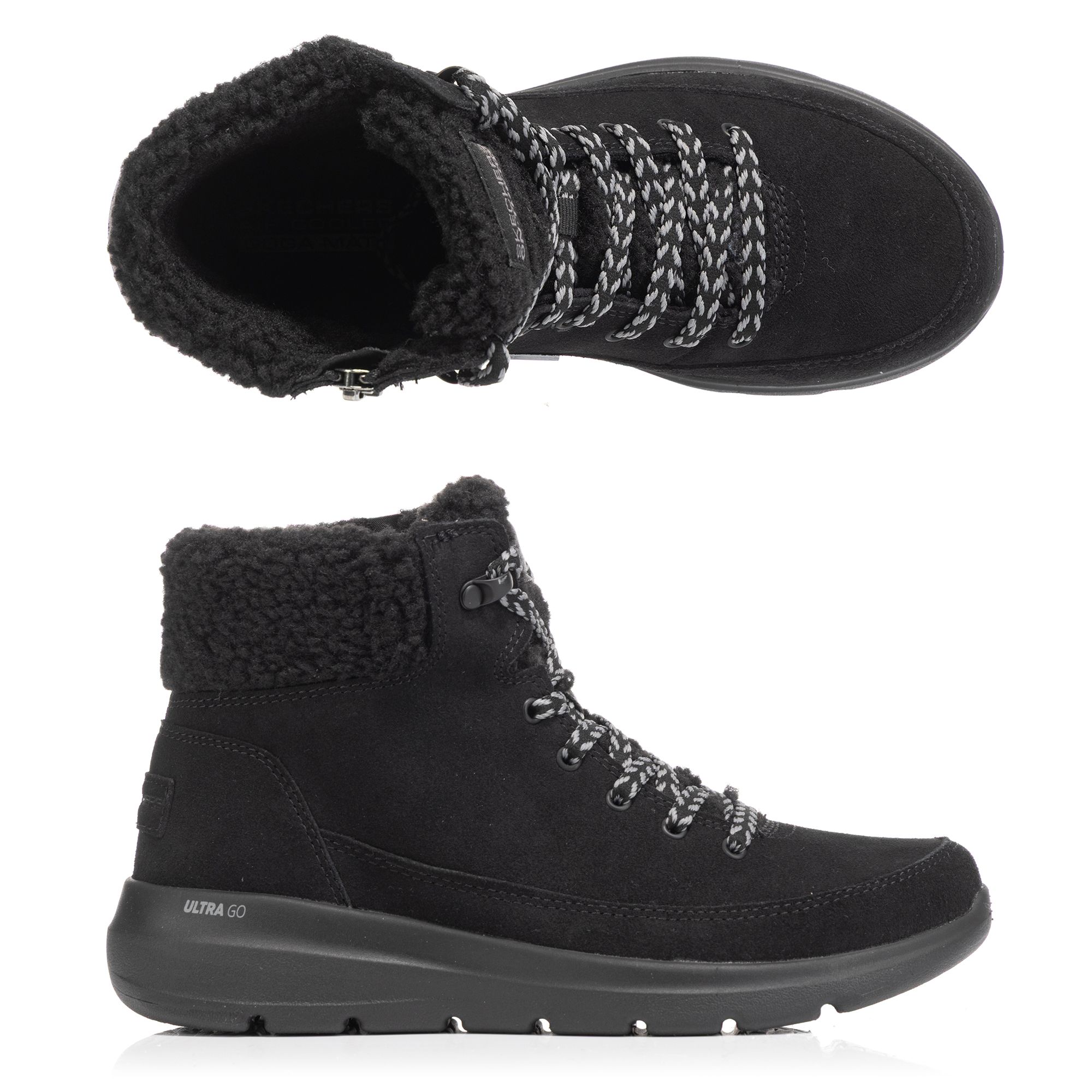 SKECHERS Damen-Stiefel Glacial Ultra seitl. Reißverschluss gefüttert