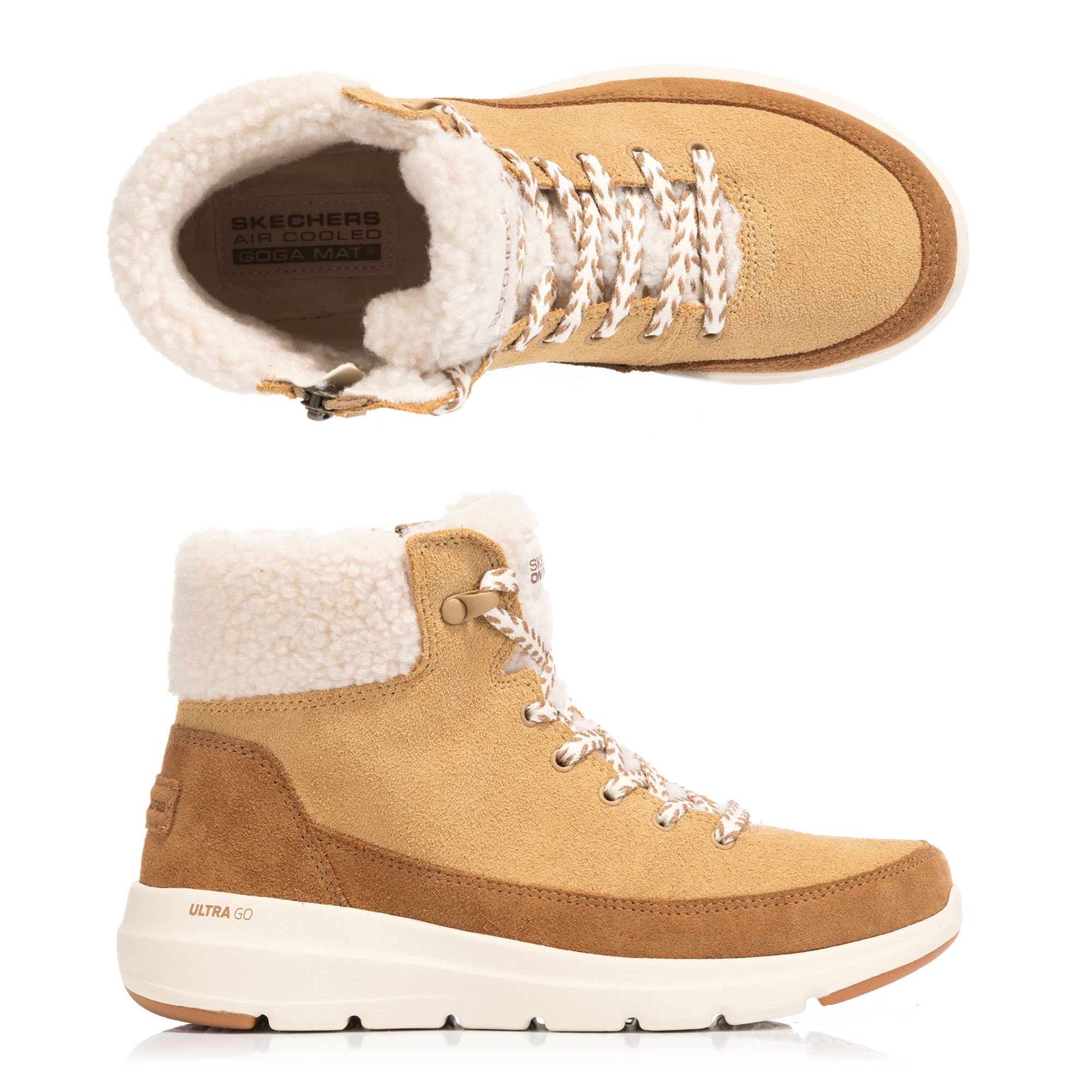 SKECHERS Damen-Stiefel Glacial Ultra seitl. Reißverschluss gefüttert