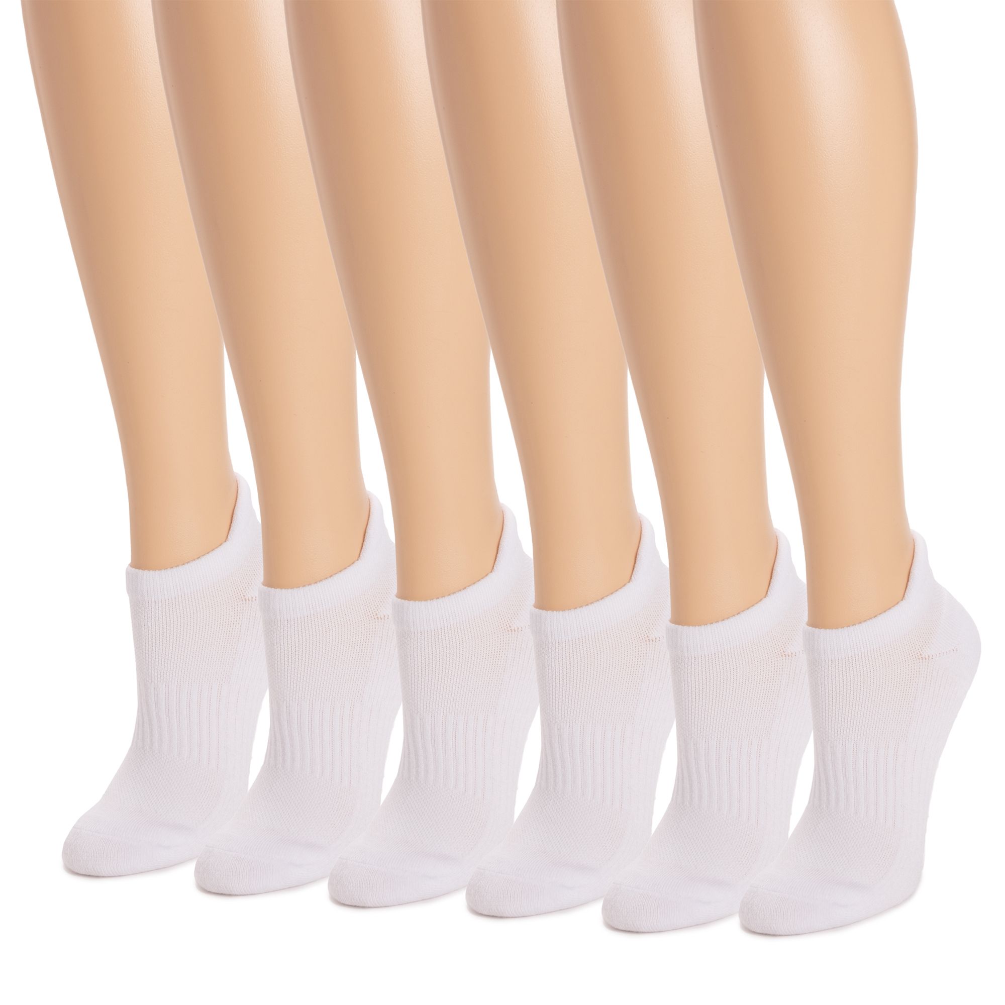 MUK LUKs Damen-Stütz-Socken Fersenpolster Einheitsgröße 6er Pack