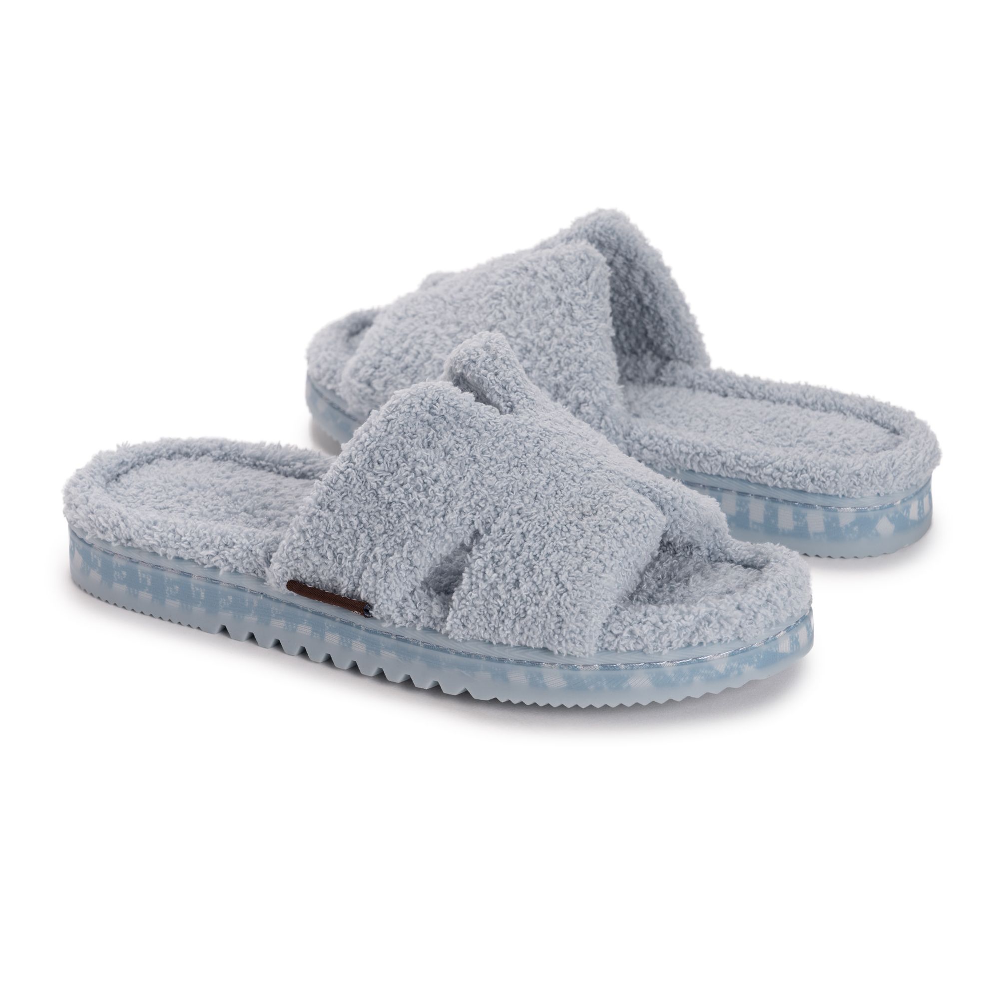 MUK LUKs Wellness-Pantolette Frottee bedruckte Sohle maschinenwaschbar