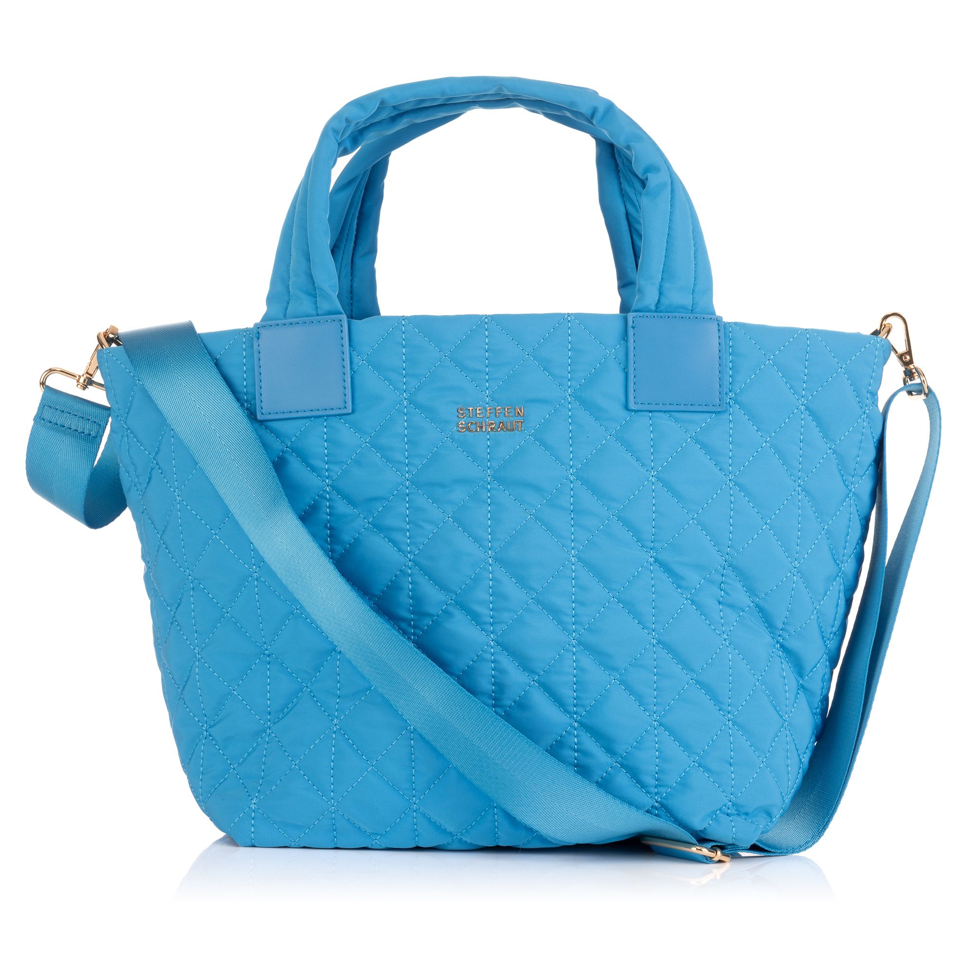 STEFFEN SCHRAUT Henkeltasche Nylon gesteppt diverse Fächer abnehmbarer Riemen