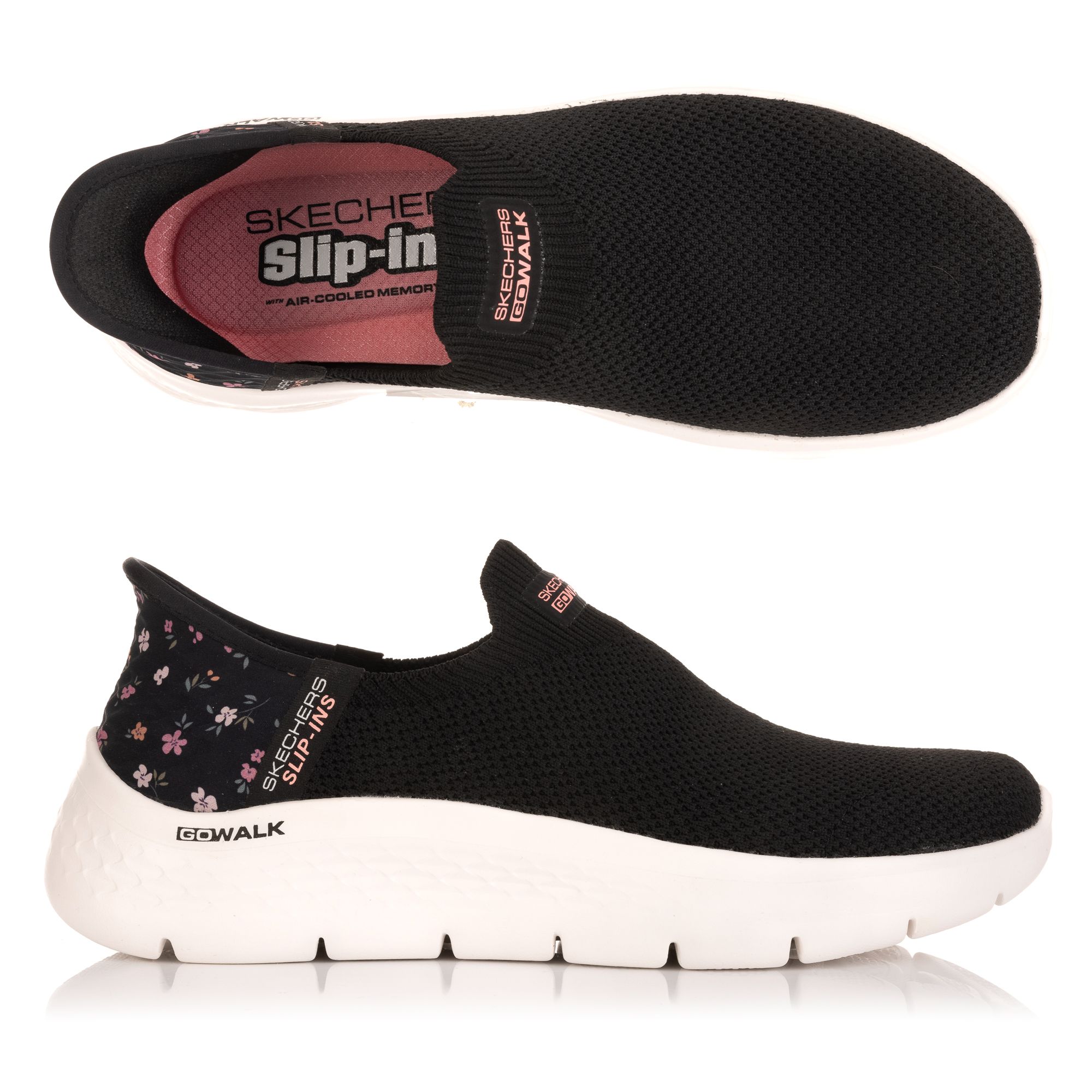 SKECHERS Damen-Slipper Go Walk Flex Funktionsmesh Hands Free Slip-Ins®