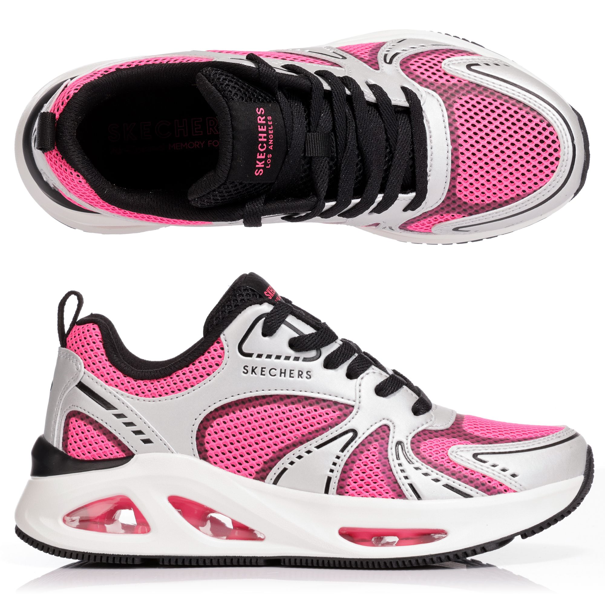 SKECHERS Damen-Sneaker Uno Ego Illustris Air Materialmix Memory Foam