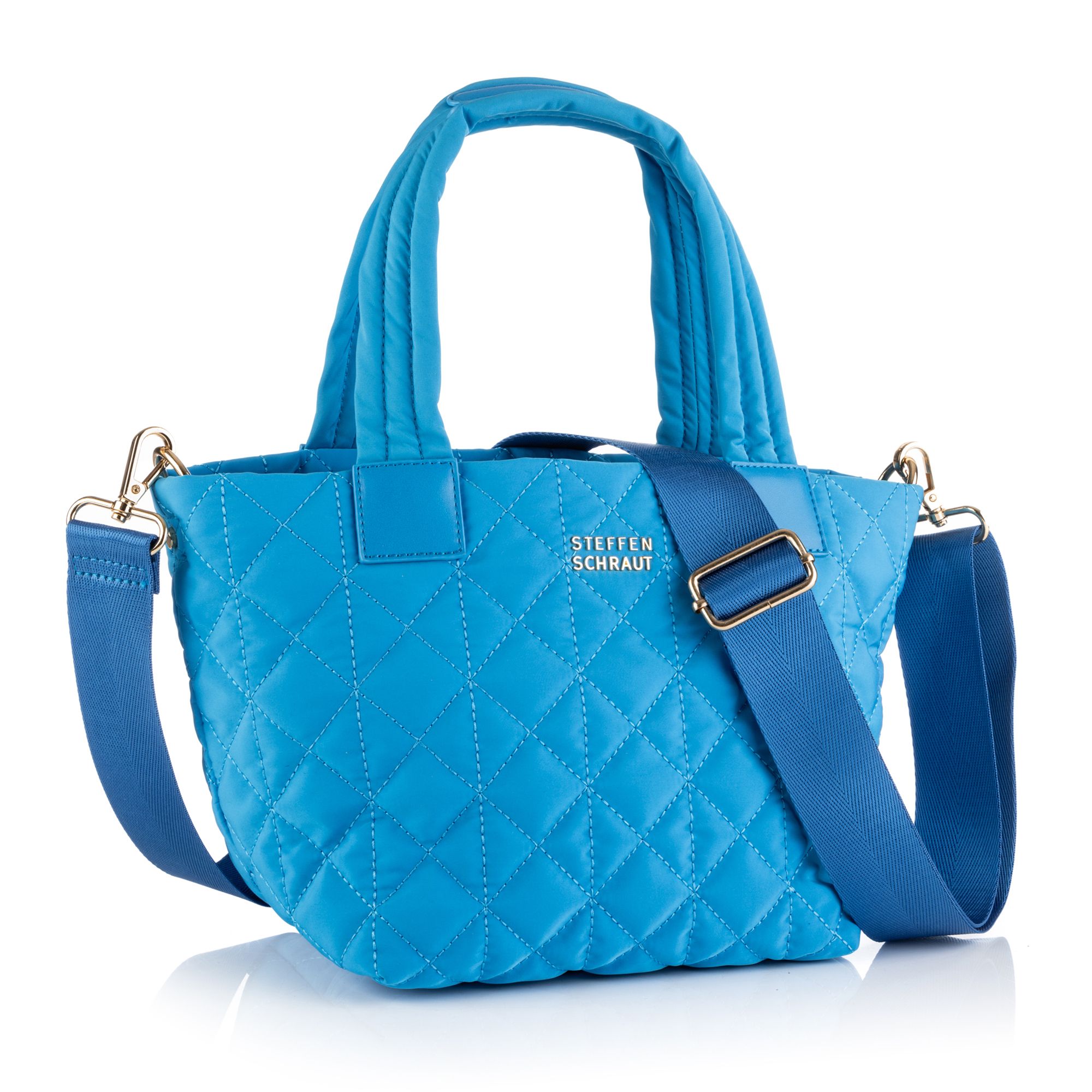 STEFFEN SCHRAUT Henkeltasche Nylon gesteppt diverse Fächer abnehmbarer Riemen