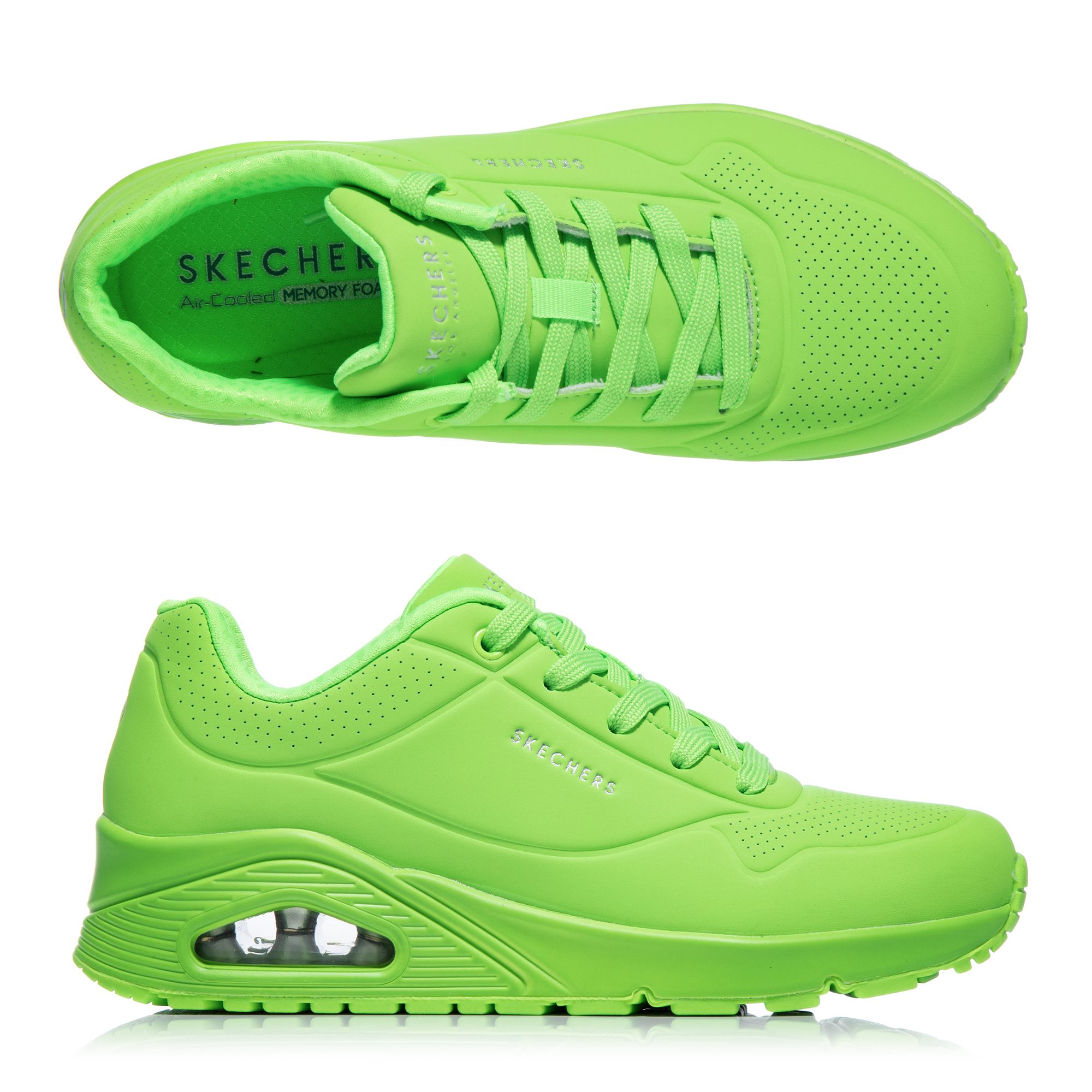 SKECHERS Damen-Sneaker Uno Night Shades Wedge-Fit Memory Foam