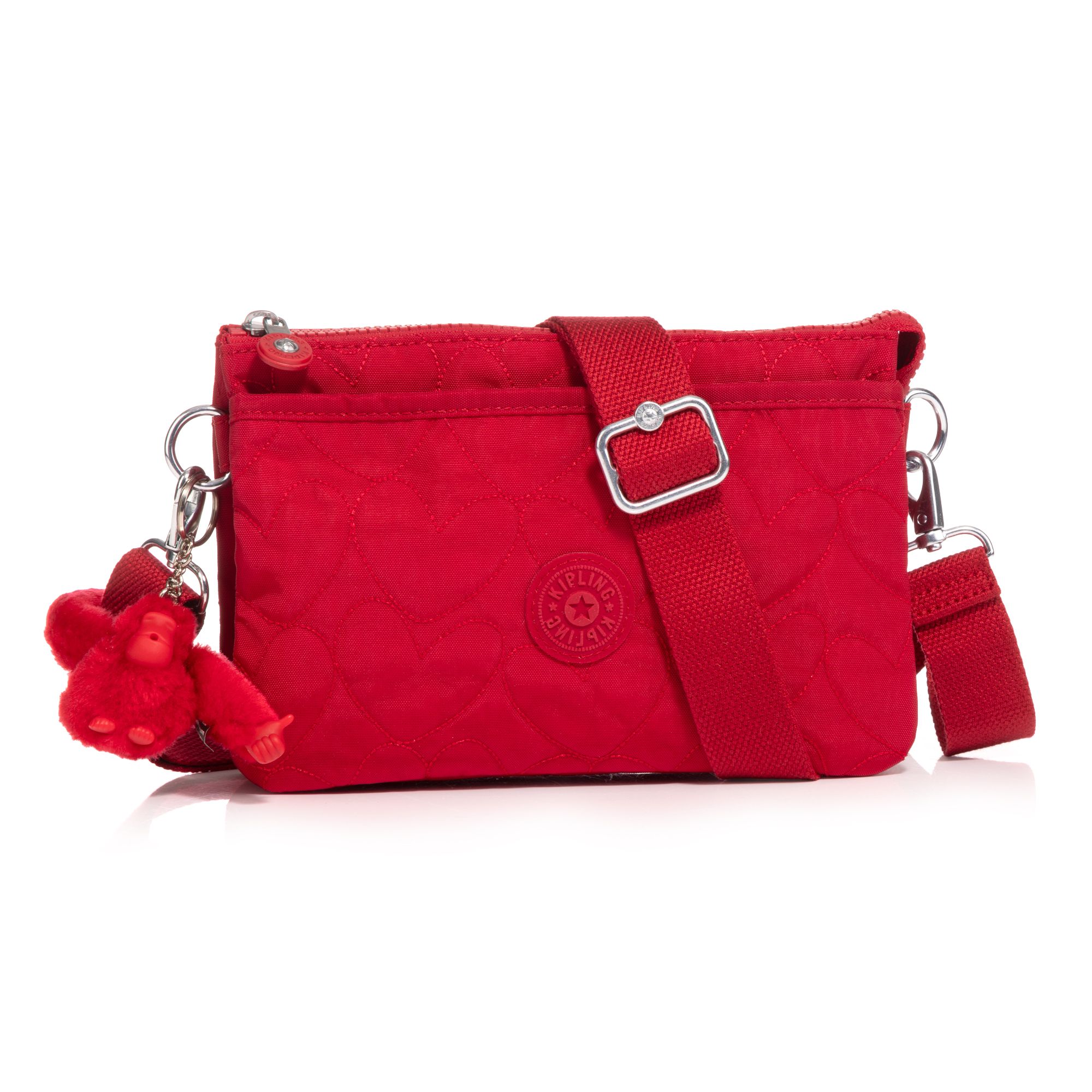 KIPLING® Midi-Umhängetasche Riri diverse Fächer Herz-Optik