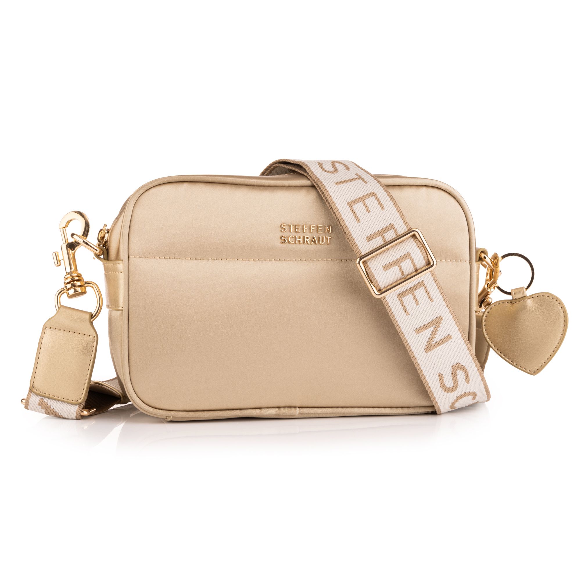 STEFFEN SCHRAUT Umhängetasche Nylon Riemen mit Logo Herzanhänger