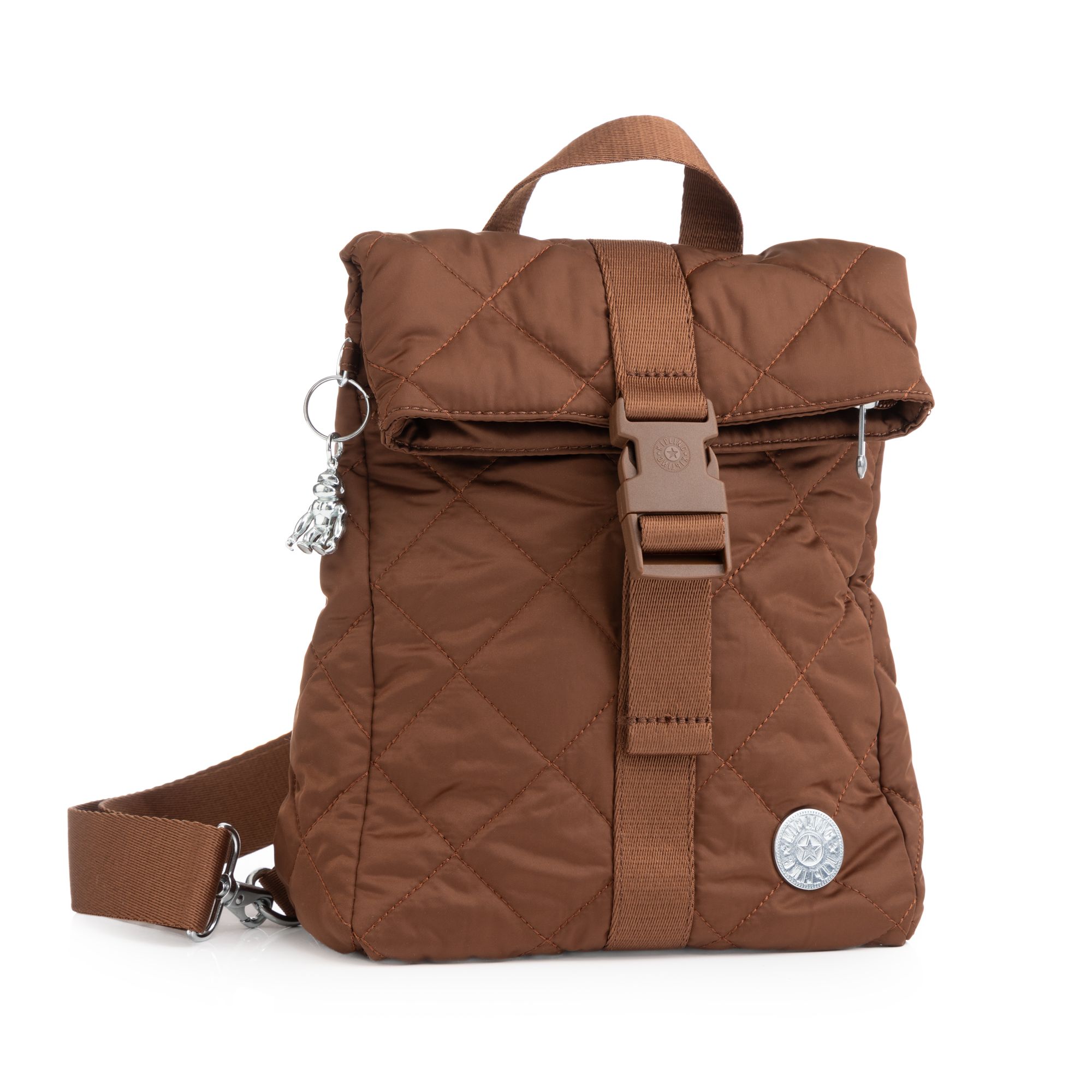 KIPLING® Rucksack Drika Rautensteppung Klippverschluss