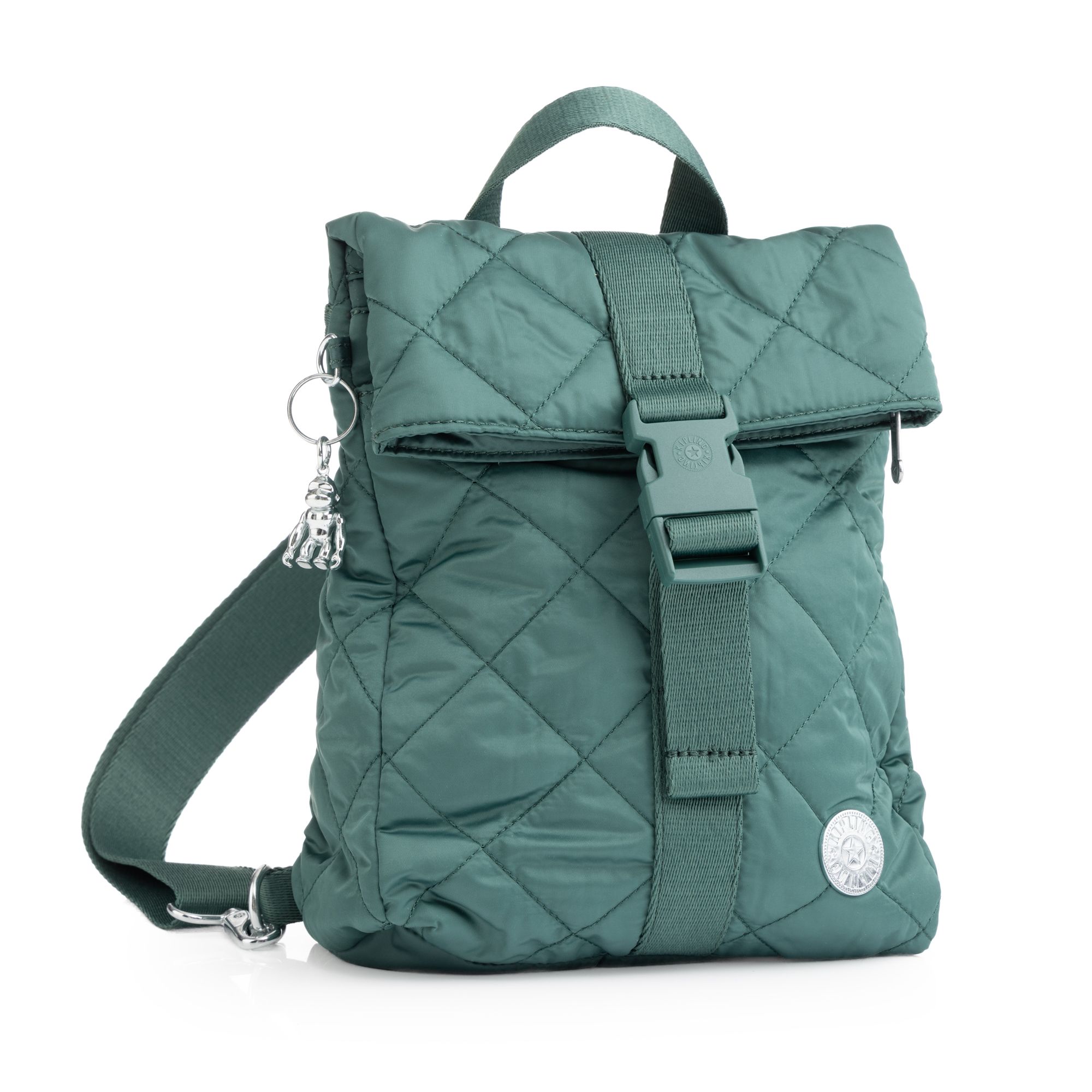 KIPLING® Rucksack Drika Rautensteppung Klippverschluss