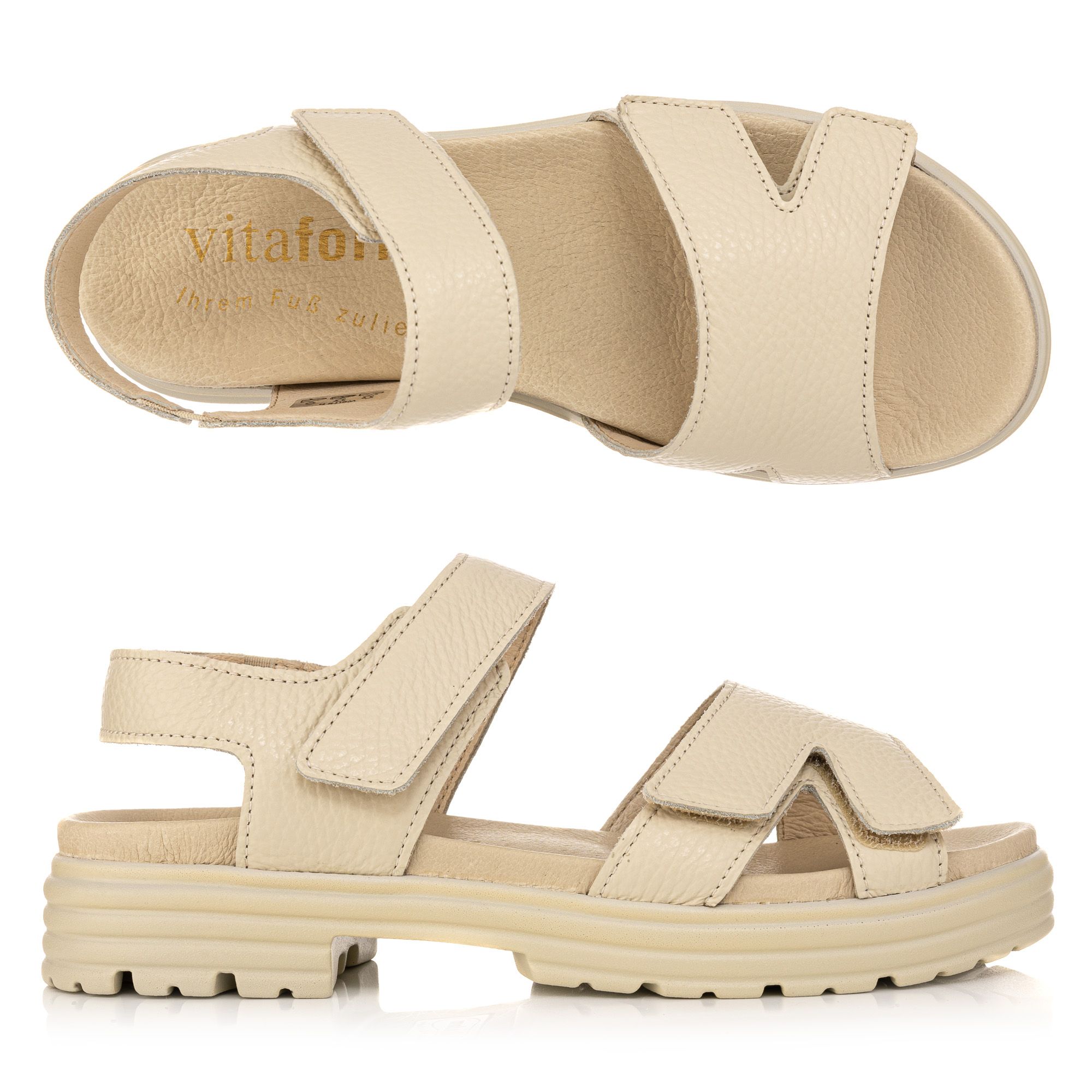 VITAFORM Damen-Sandale Nappaleder Shock Absorber Sohle Mia