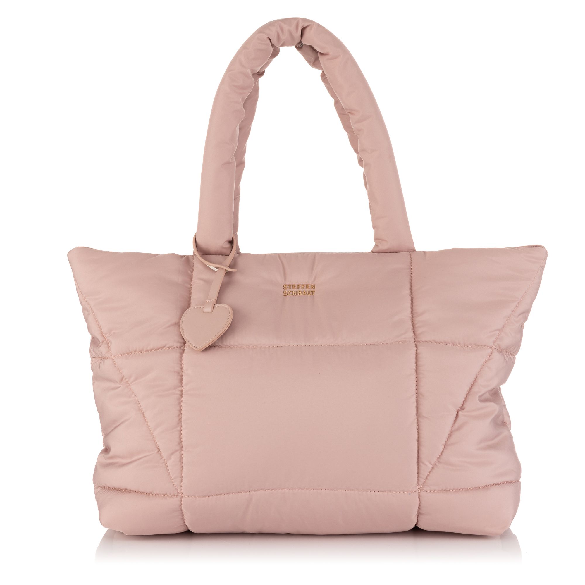 STEFFEN SCHRAUT Shopper gesteppt diverse Fächer Herzchen Anhänger