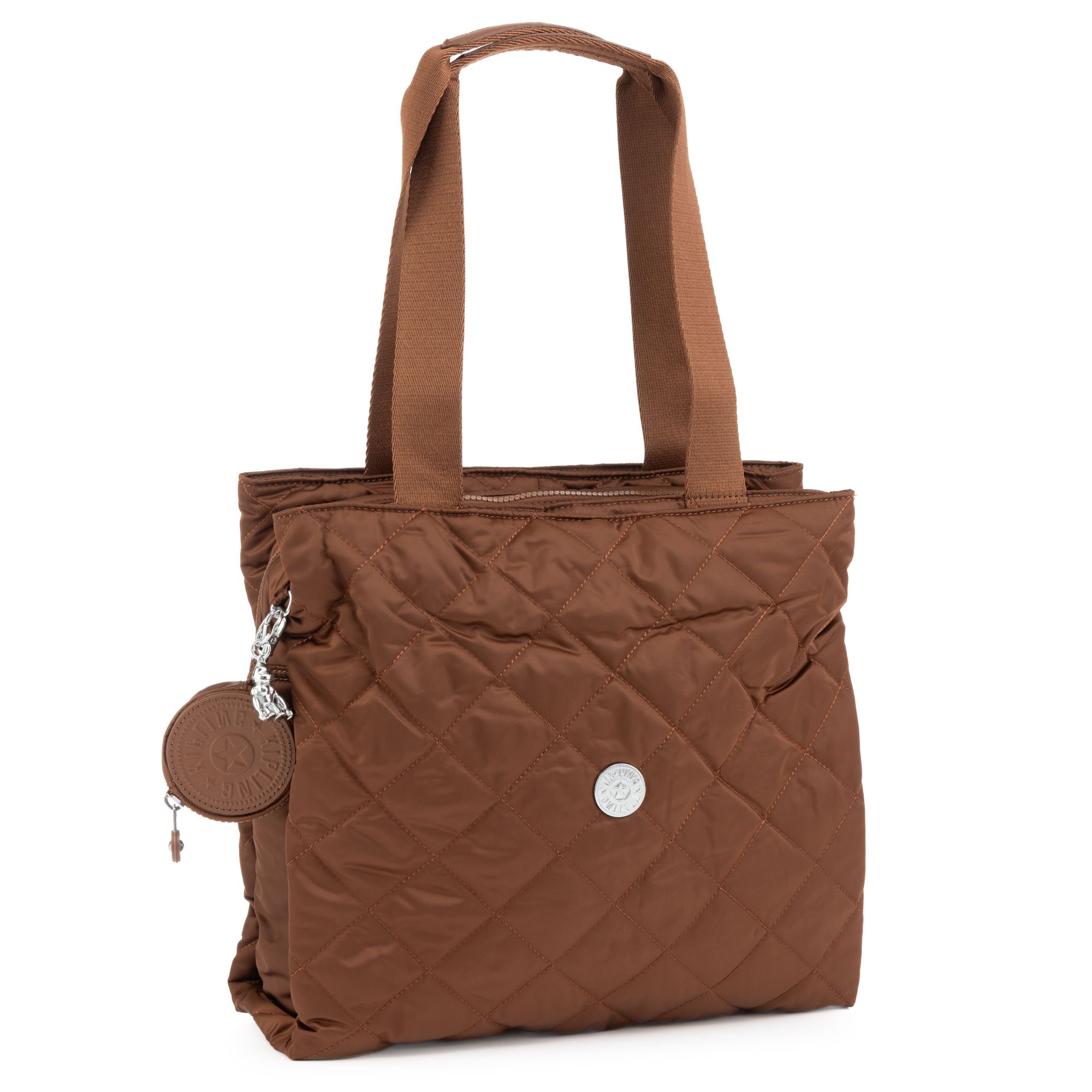 KIPLING® Schultertasche Anusha 3 Hauptfächer 2 Anhänger