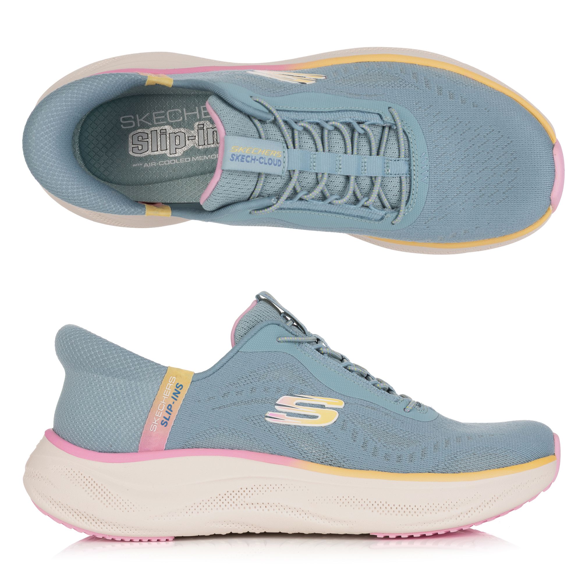 SKECHERS Damen-Sneaker Skech Cloud Air Cooled Mf Hands Free Slip- Ins®
