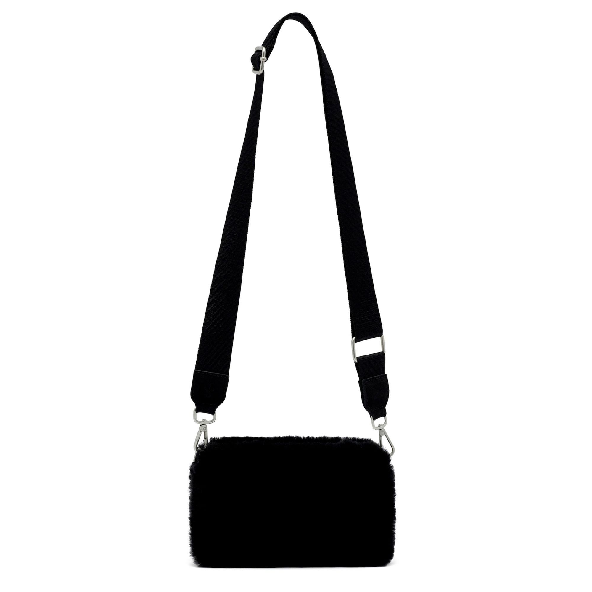 EMU Australia Damen Handtasche Pelz-Optik Reißverschluss abnehmbarer Riemen