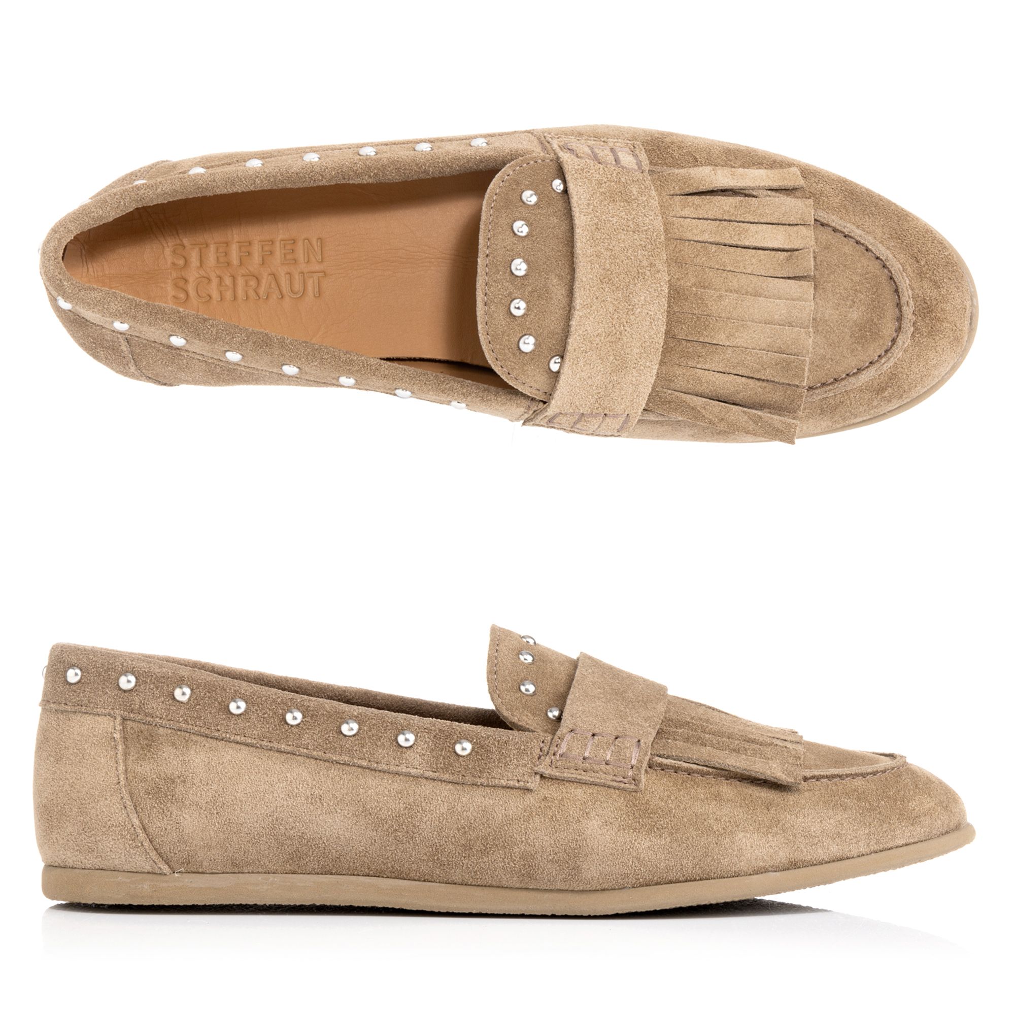 STEFFEN SCHRAUT Damen-Loafer echt Leder gepolstert Made in Portugal