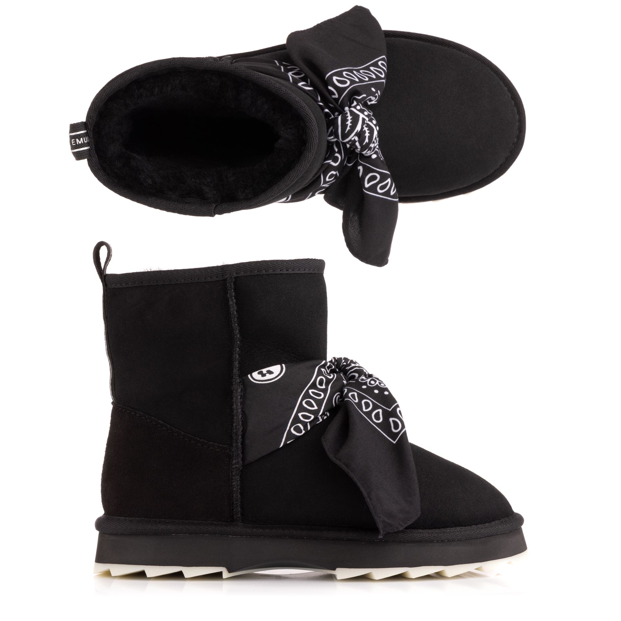 EMU Australia Damen-Stiefel Sharky Mini Bandana Schafsfell wasserabweisend