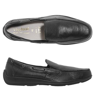 VITAFORM Herren-Slipper Hirschleder Lederband Shock-Absorber