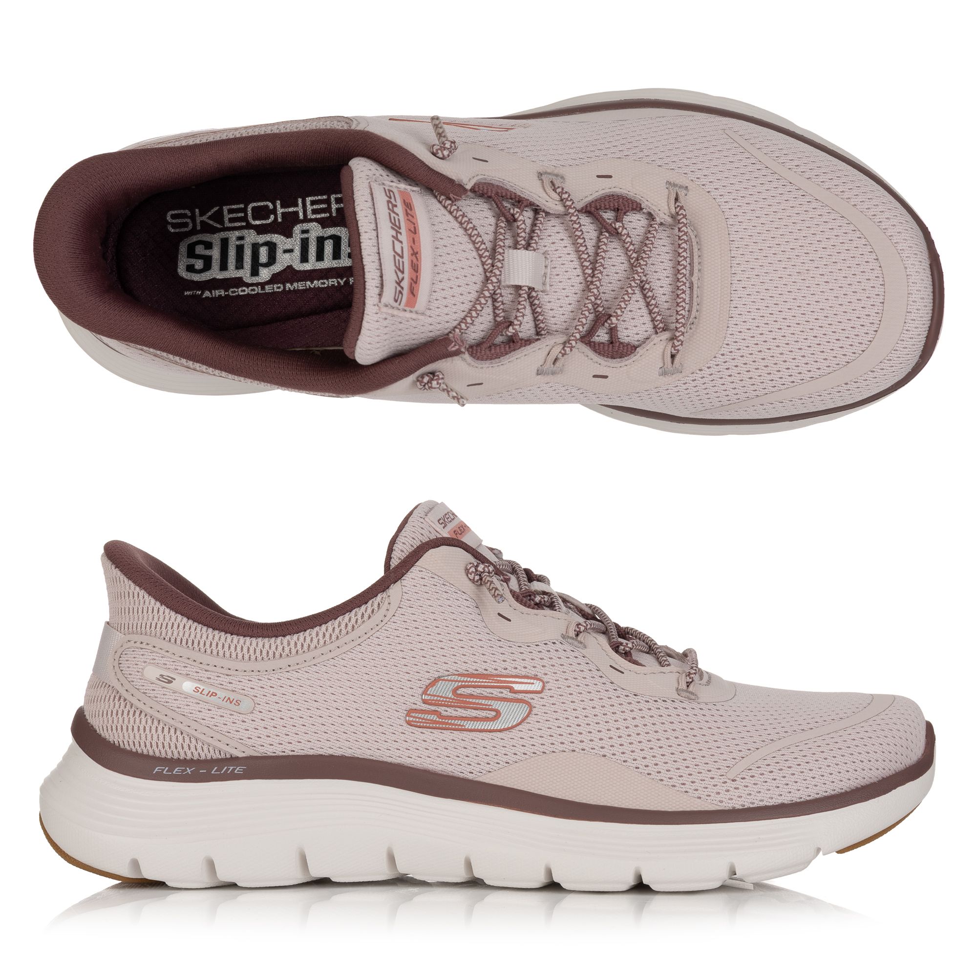 SKECHERS Damen-Slipper Flex Appeal Mesh Hands Free Slip-Ins®